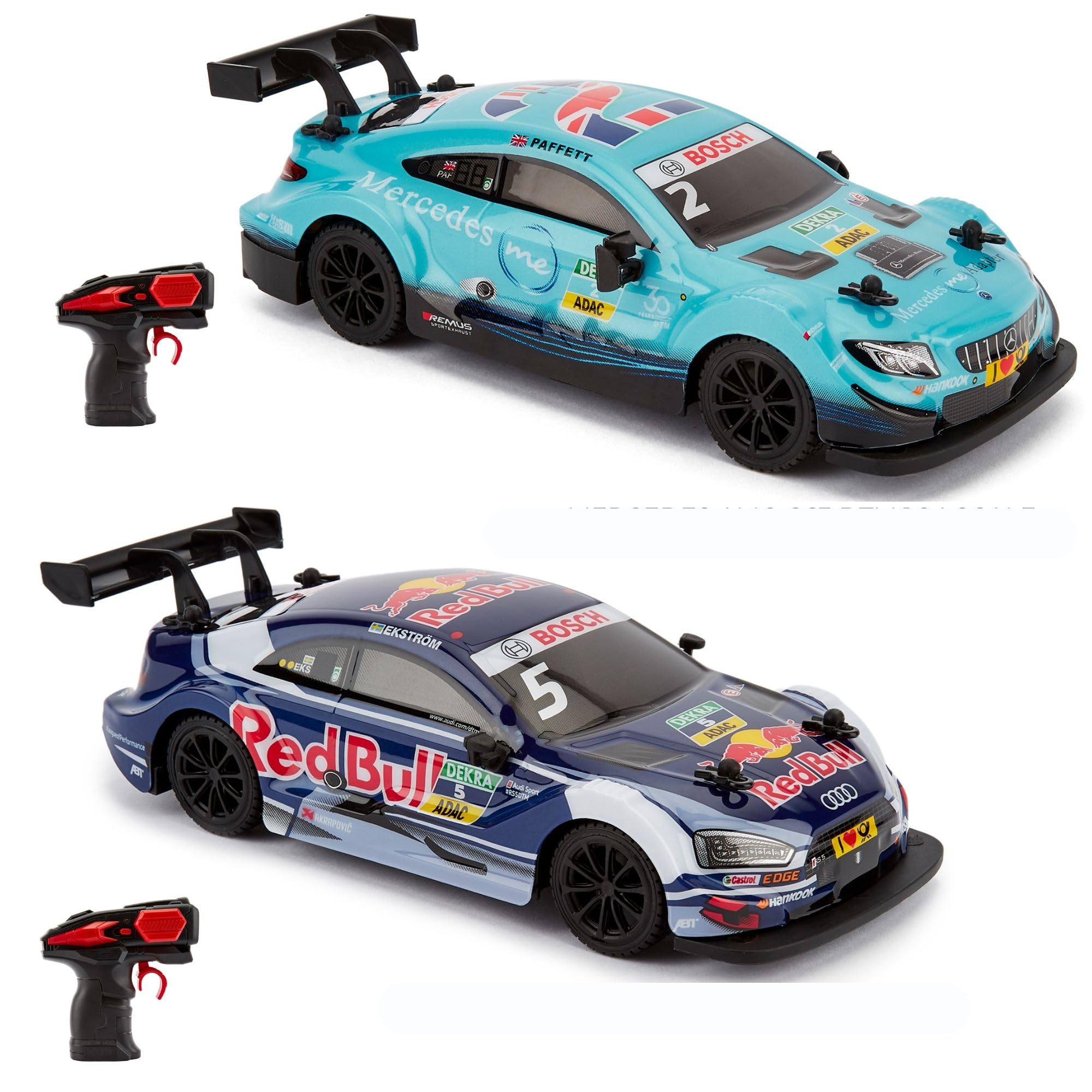 CMJ RC Cars Twin Pack - Officially Licensed Audi RS5 DTM & Mercedes AMG C63 DTM 1