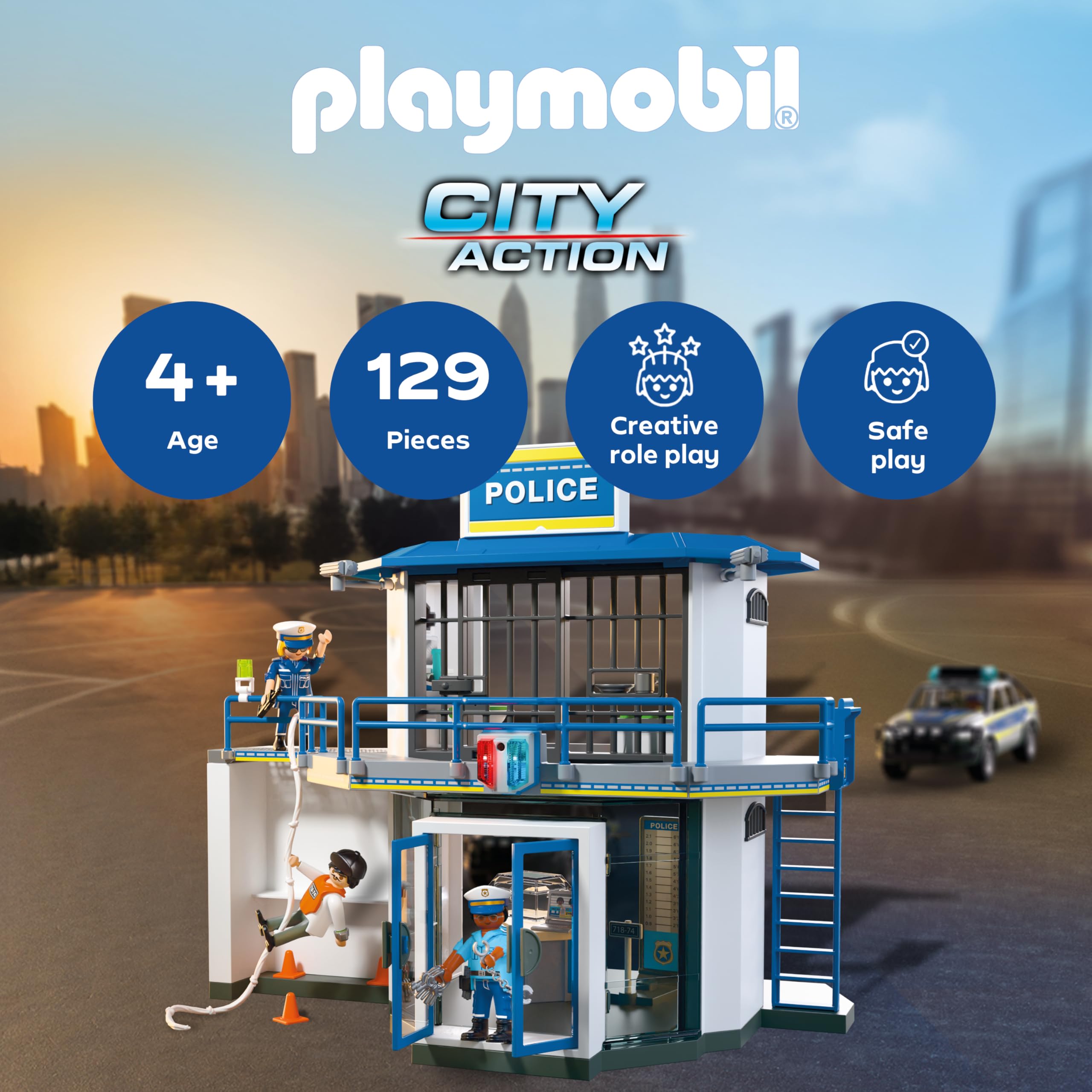 Playmobil Police Station with Investigation Room - Action Playset for Ages 4-10 9