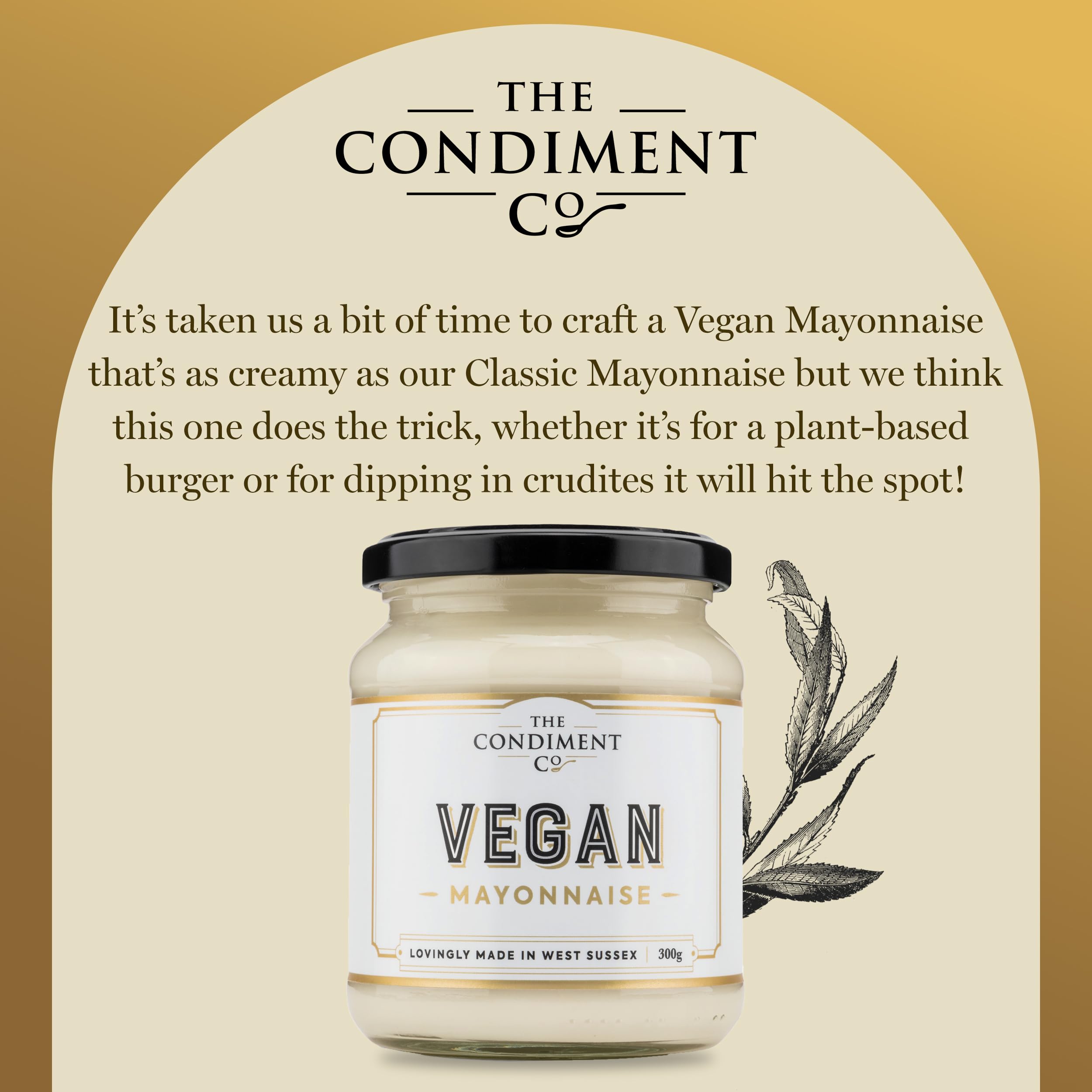 The Real Condiment Co - Vegan Mayonnaise 300ml 11