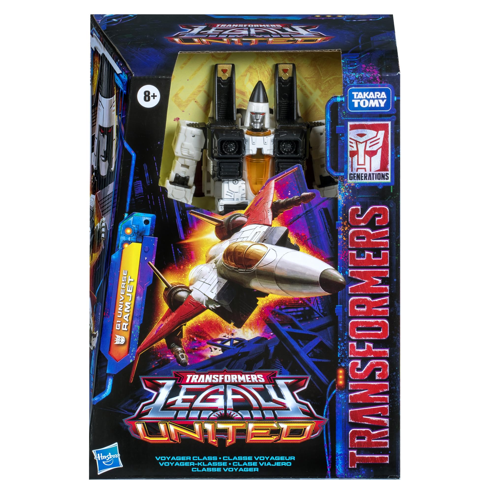 Transformers Legacy United Voyager Class Ramjet Action Figure - G1 Universe | 23 Steps | 7-inch