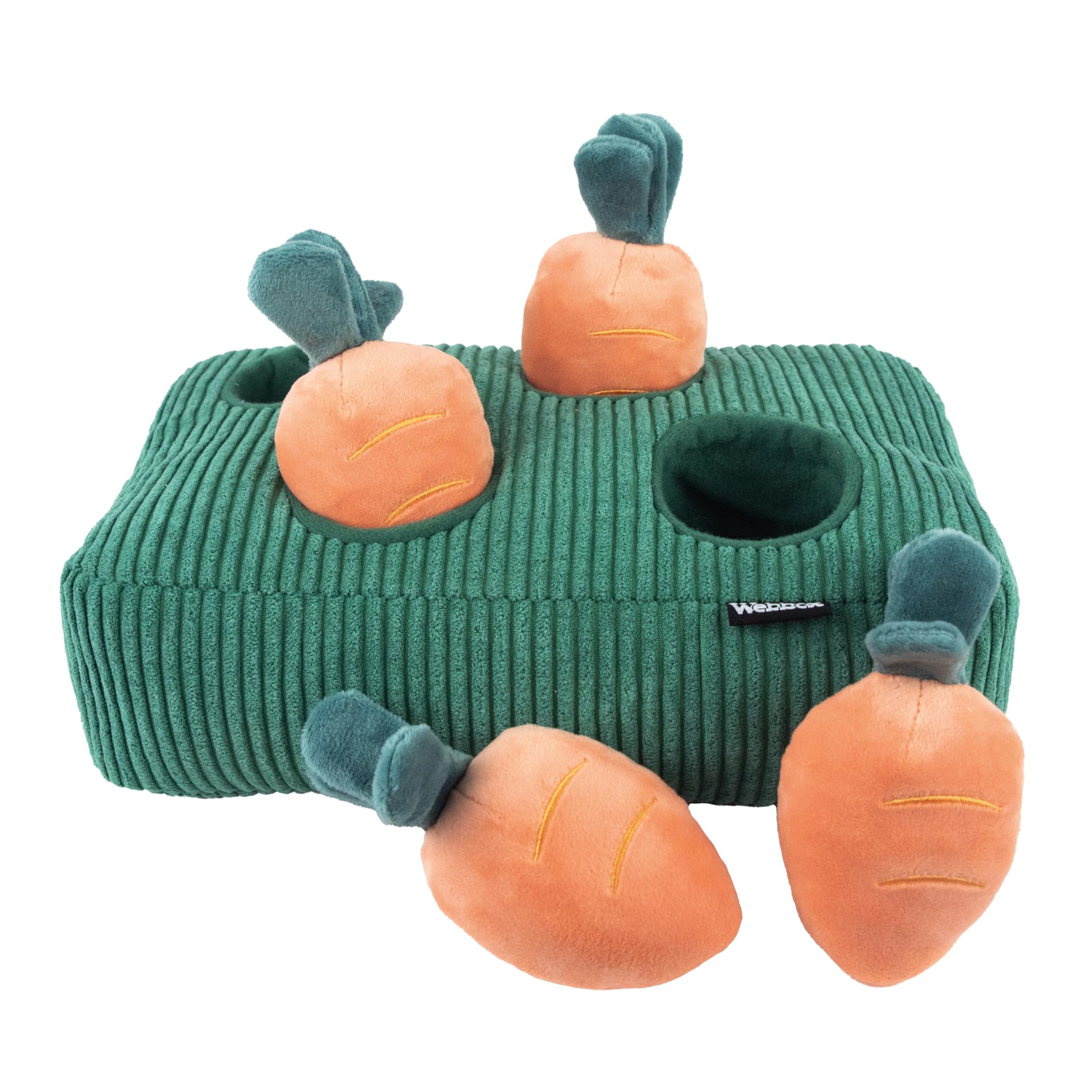 Webbox Carrot Patch Dog Toy - Interactive Treat Hiding Puzzle | Plush | All Breed Sizes 3