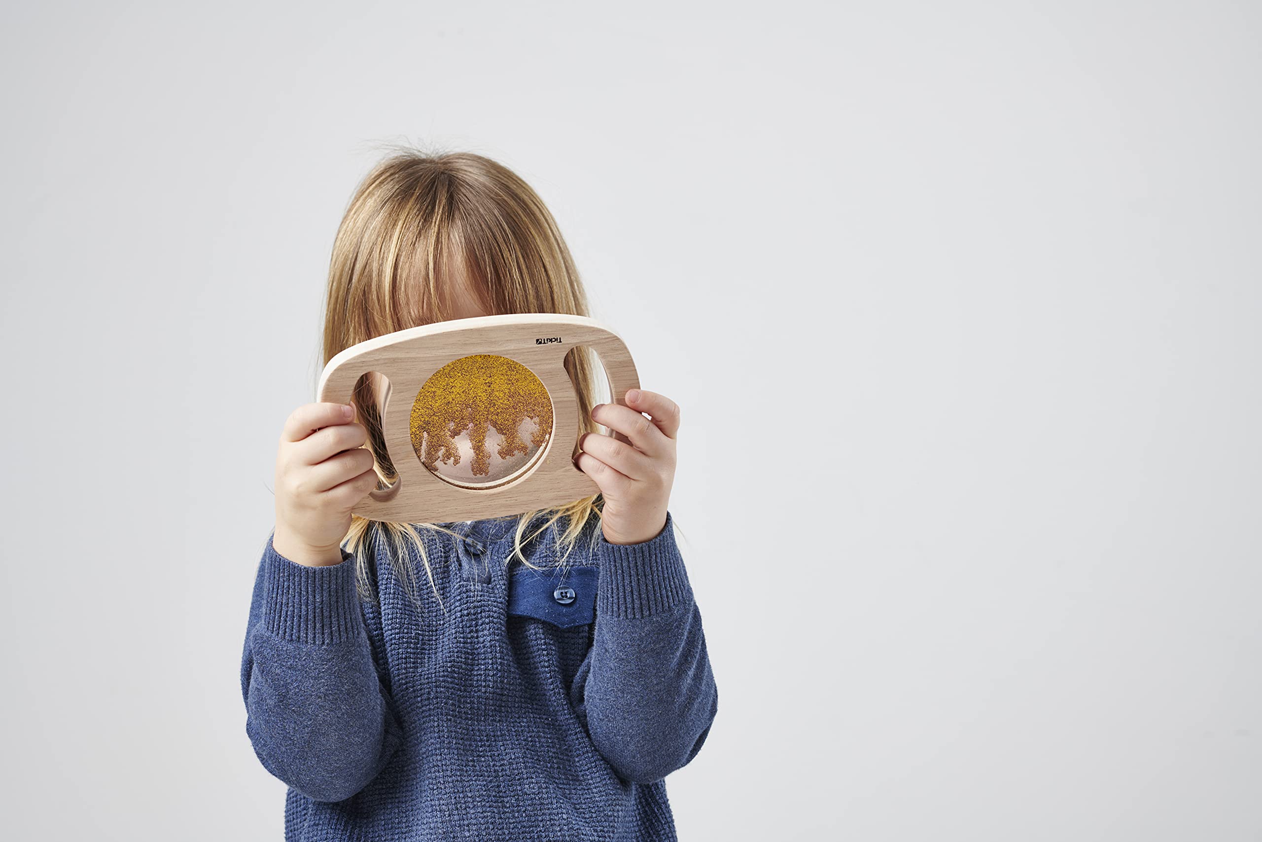 tickit Easy Hold Glitter Panel – Gold Rubberwood Sensory Panel for Toddlers 12 Months+ 10