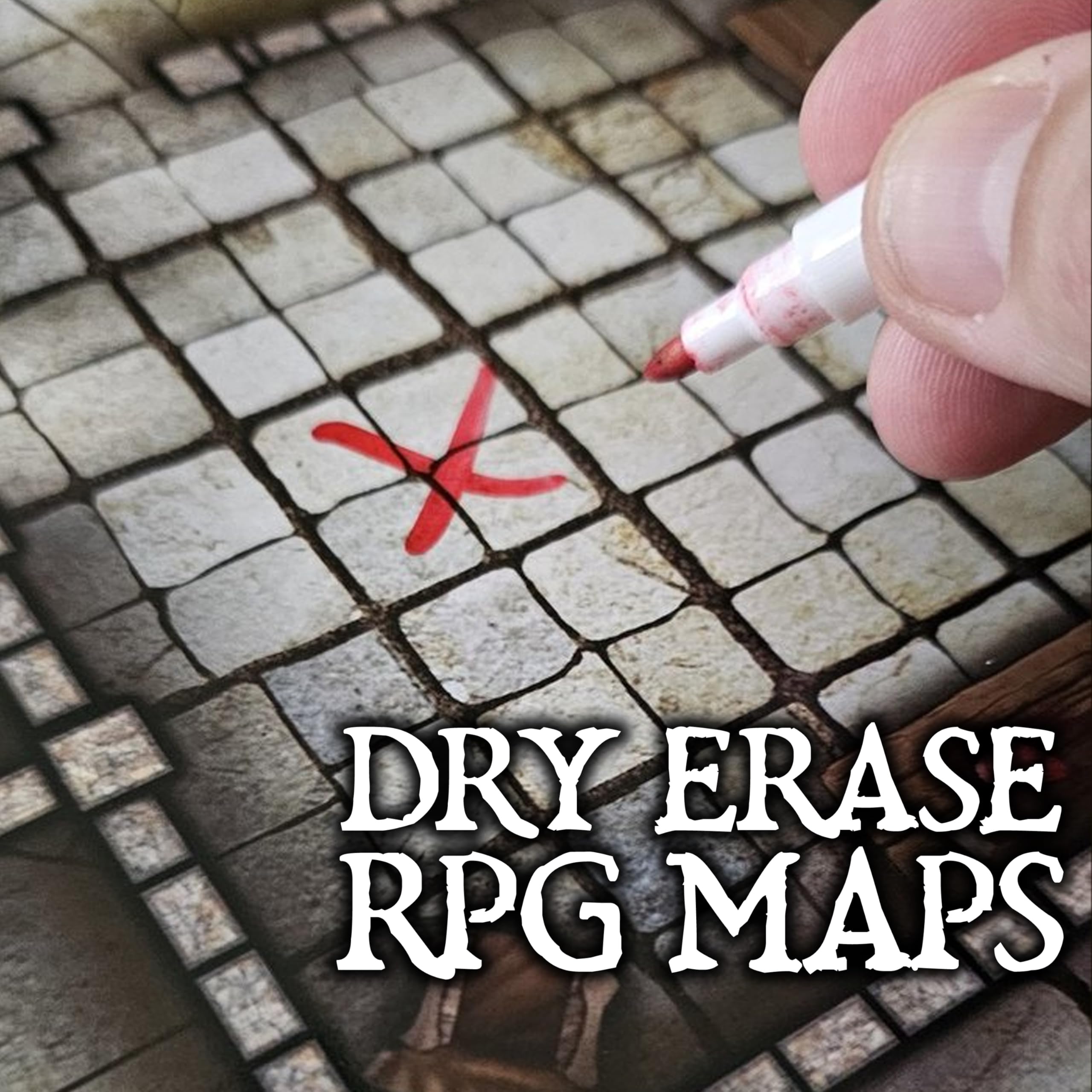 Loke BattleMats Essential RPG Battle Maps Starter Set - Dry Erase Ready, Lay Flat Play Area | 23 x 17 inches