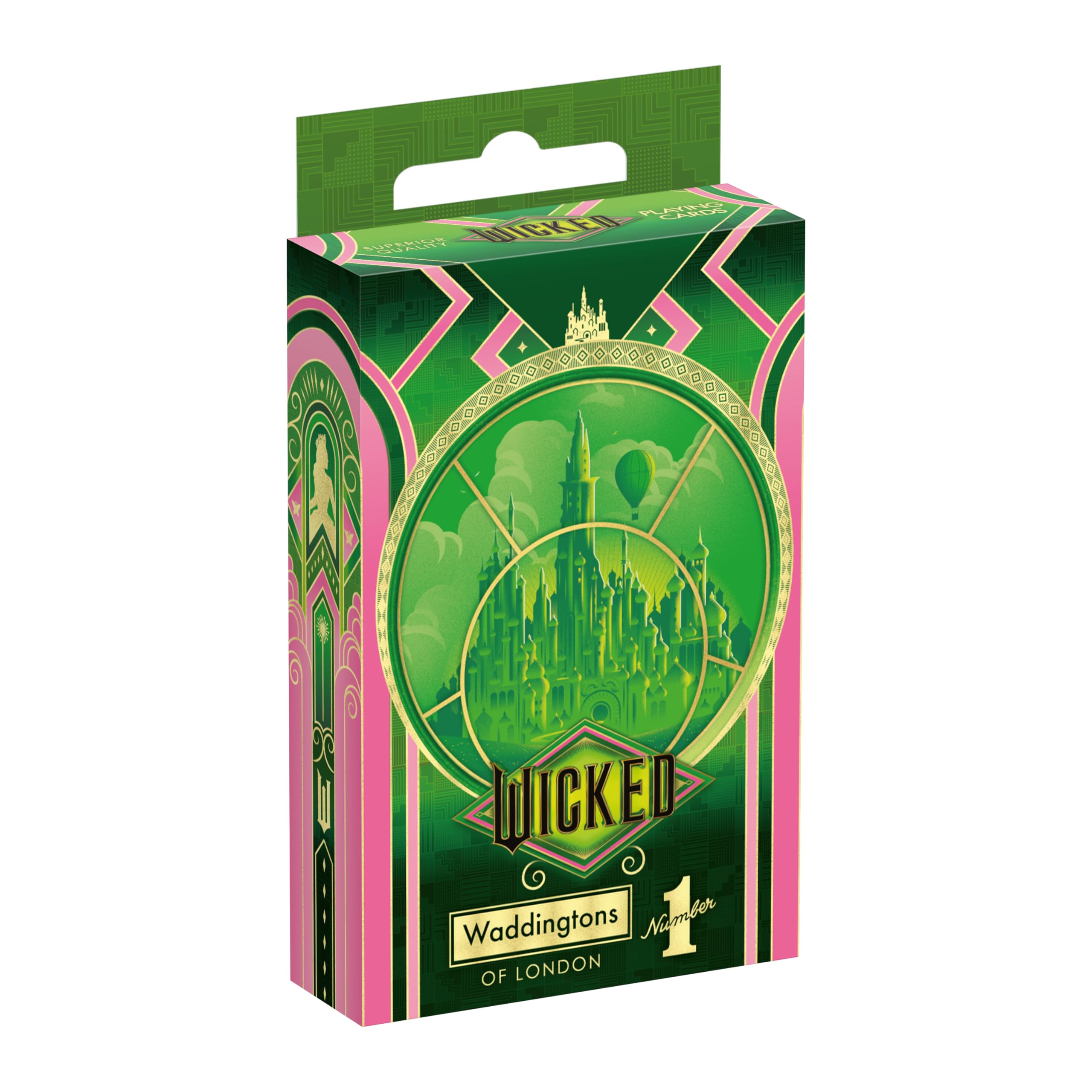 Waddingtons Number 1 Playing Card Game, Wicked Edition with Glinda and Elphaba Emblems
