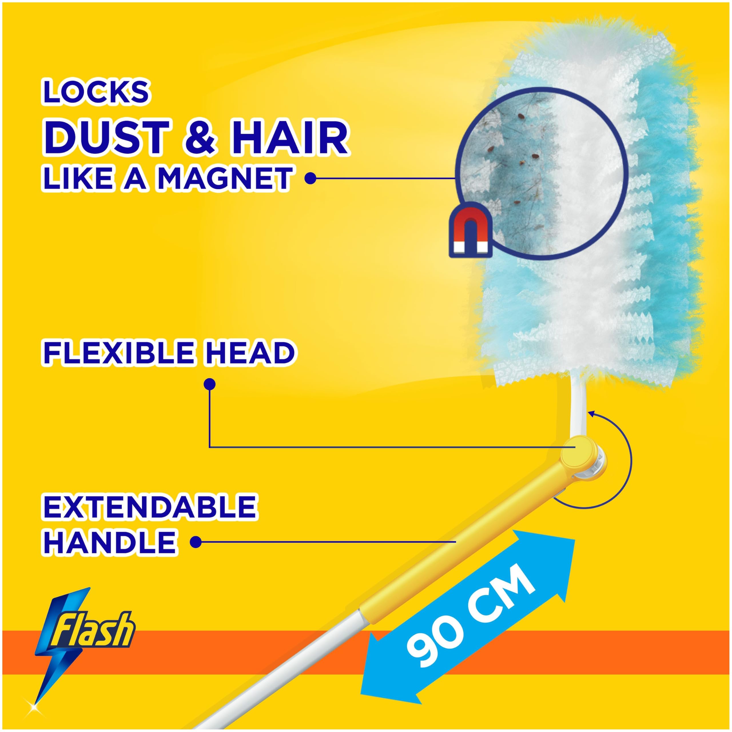 Flash - Dust Magnet Duster XXL Starter Kit with 2 Refill Pads 4
