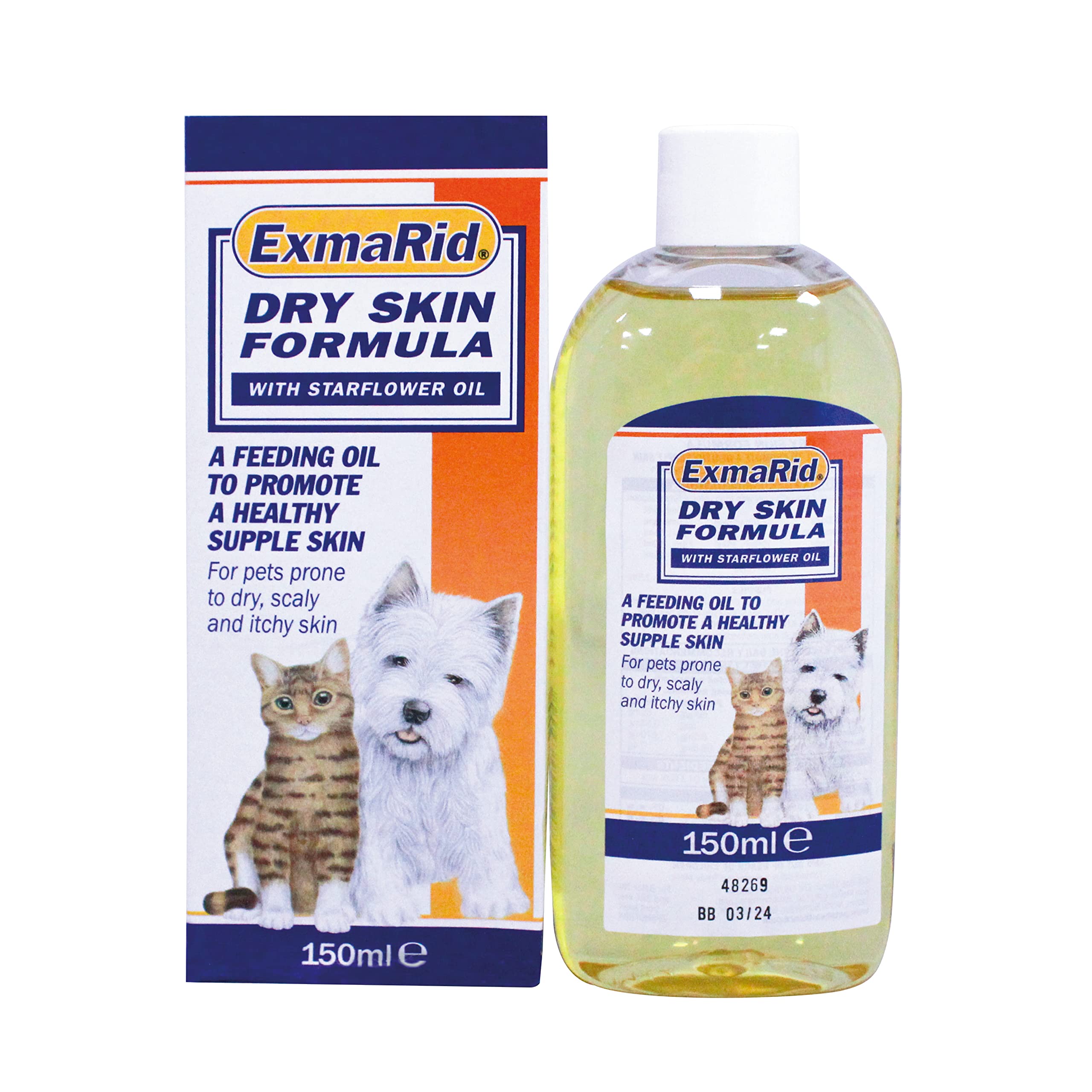 Exmarid Dry Skin Formula Supplement for Dogs - Nourishing Oil for Hydration | 150 ml 1