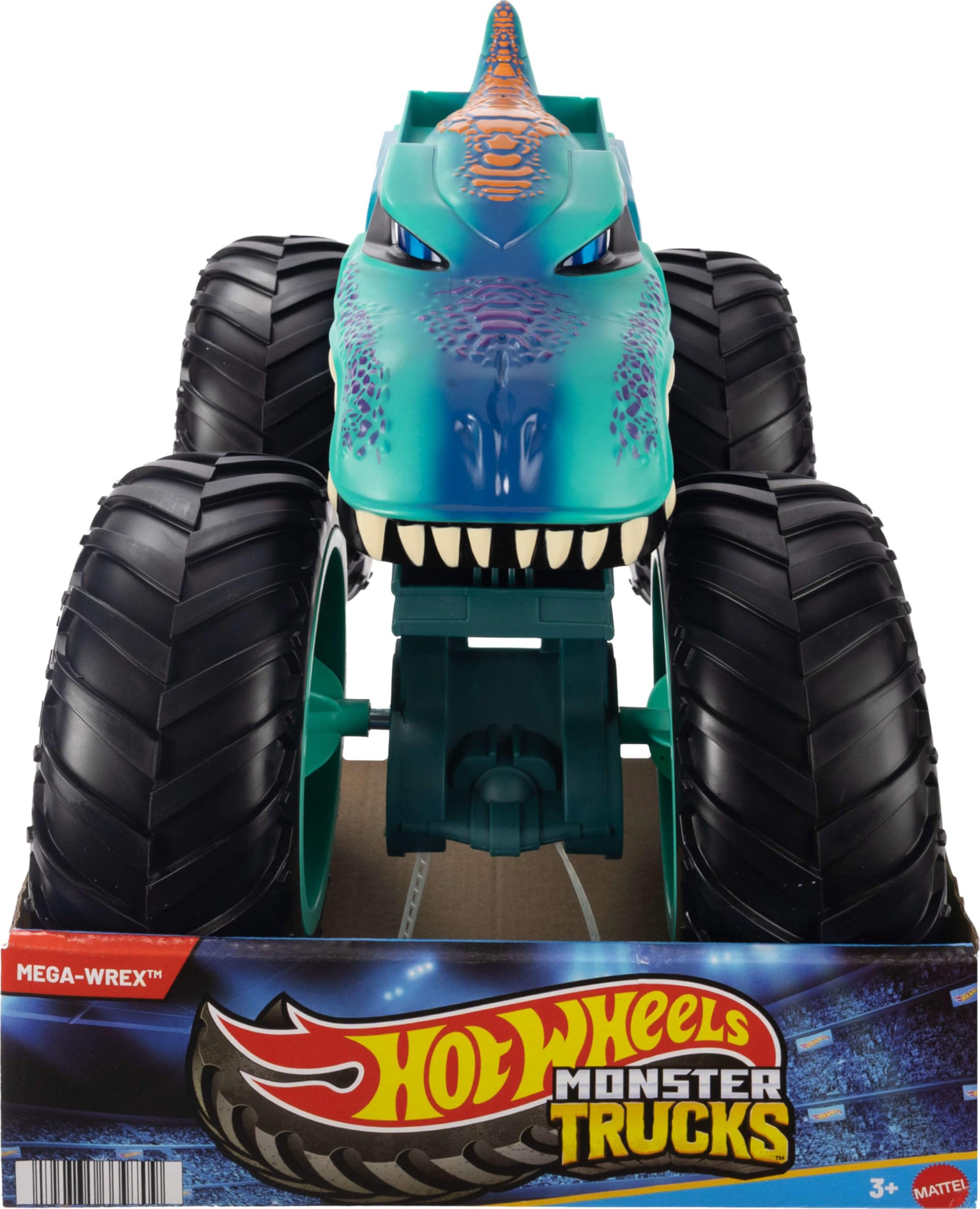 Hot Wheels Monster Trucks Colossal Mega-Wrex Toy Truck | Large Scale Plastic Vehicle | Model JJN47 6