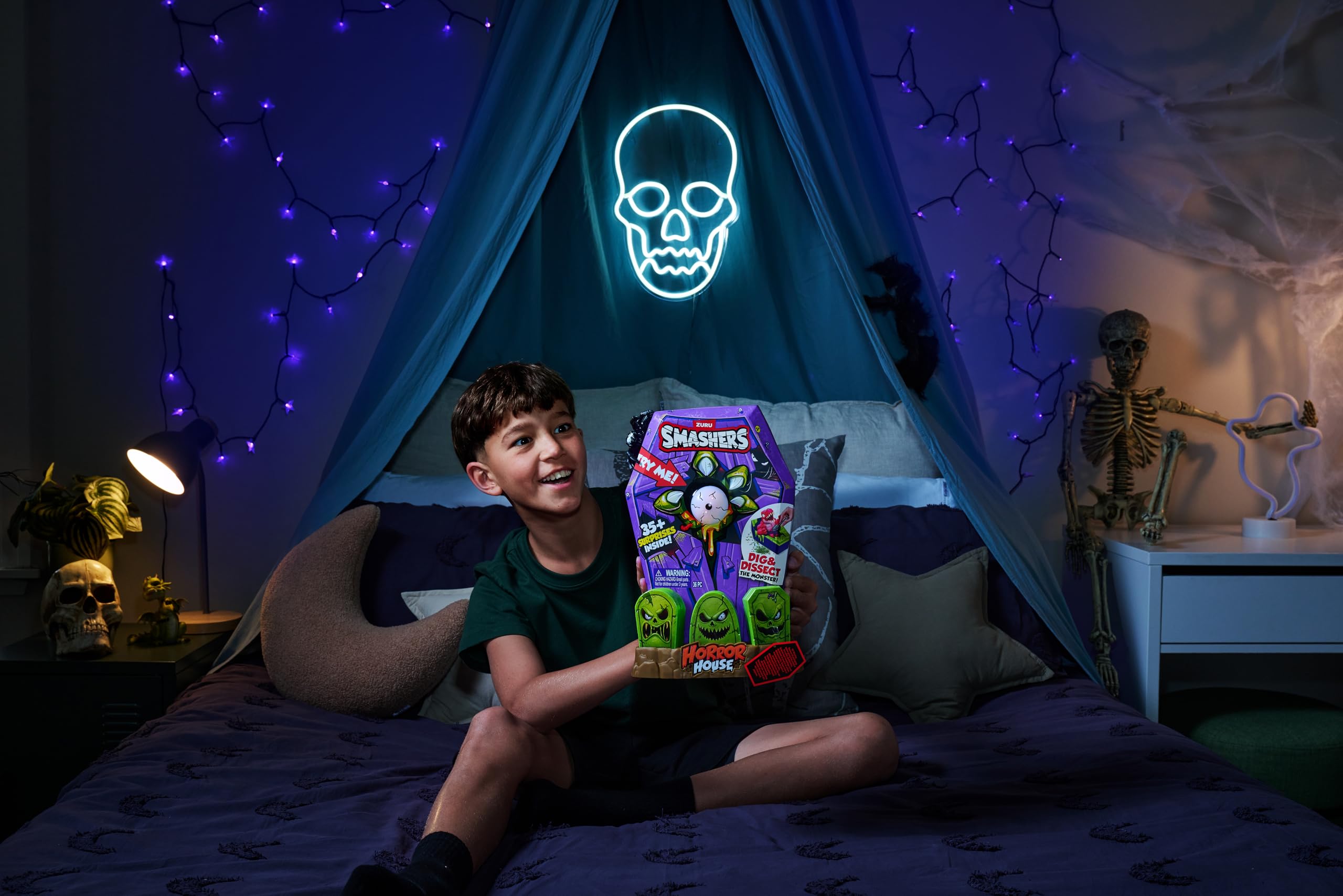 Smashers Mega Horror House (Zombie Rex) by ZURU - Interactive Dig & Dissect Playset for Kids 7