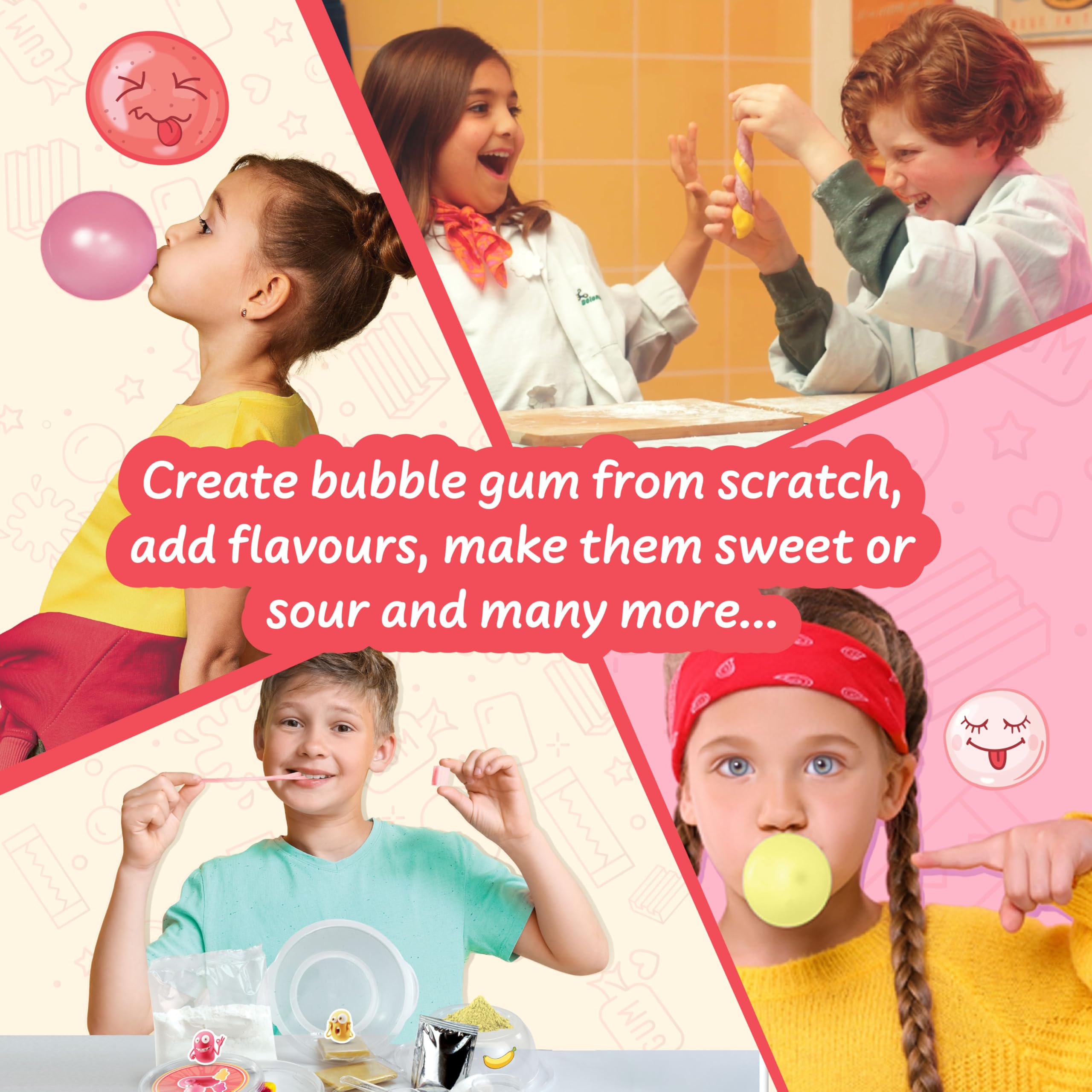Science4you Bubble Gum Sweets Lab - Candy Making Kit for Kids 6+ 6