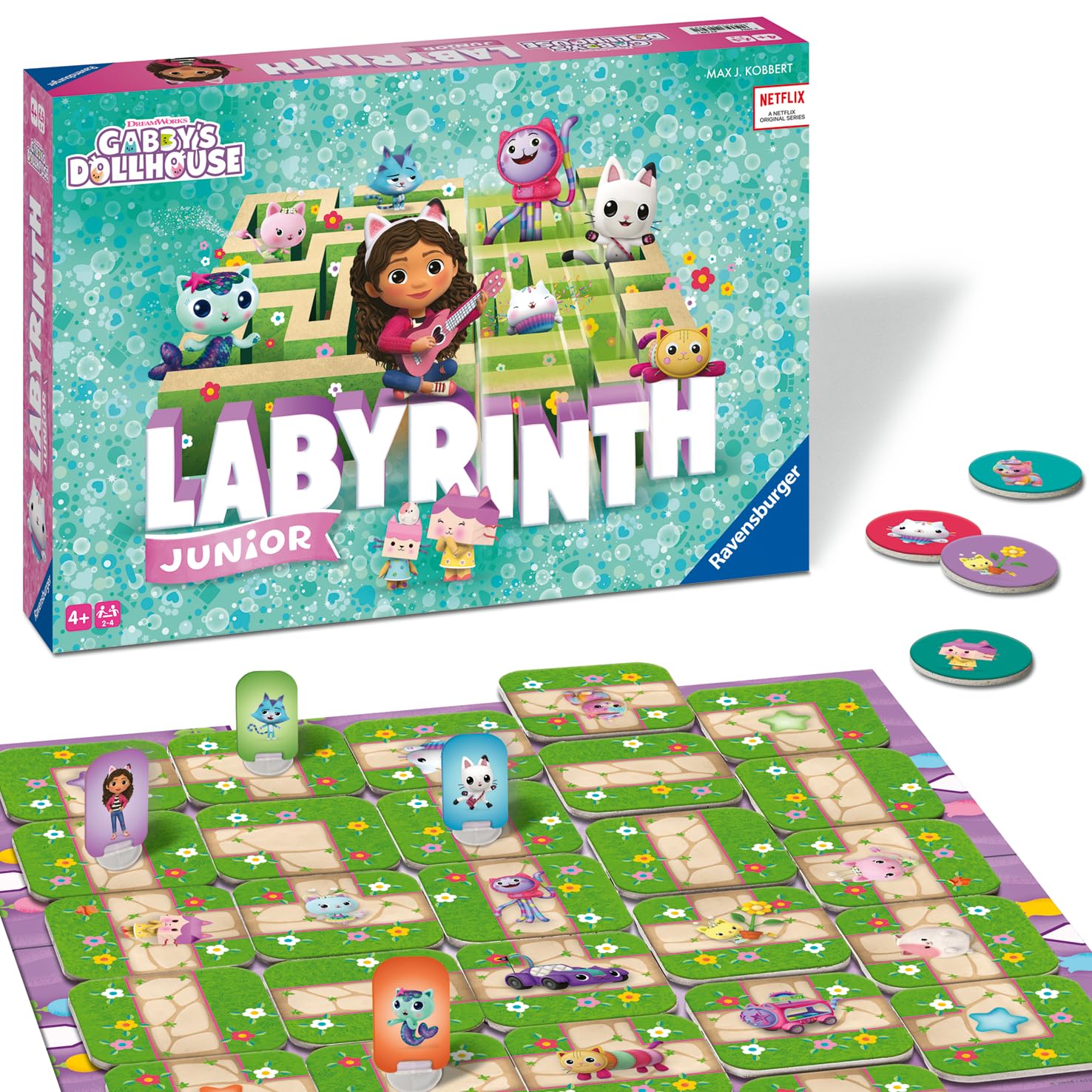 Ravensburger Gabby's Dollhouse Labyrinth Junior Moving Maze Board Game 1