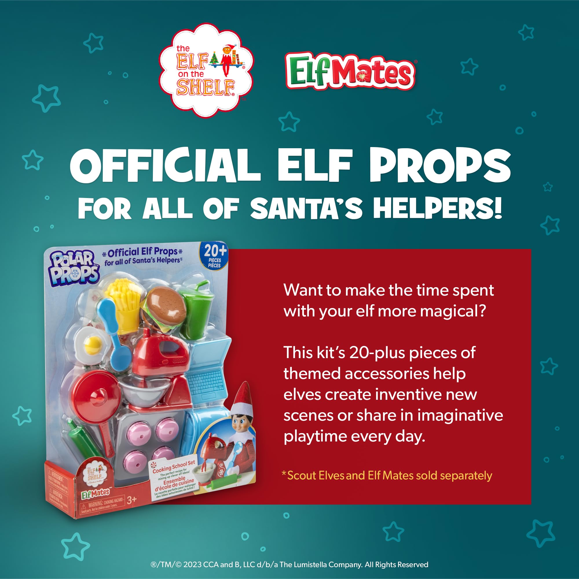 The Elf on the Shelf Polar Props: Cooking School Set - 20+ Piece Playset for Imaginative Holiday Fun 6