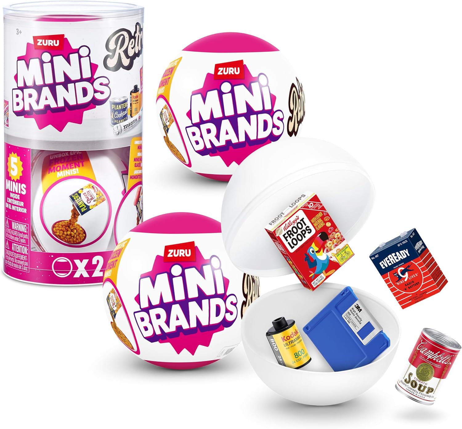 Mini Brands Retro Capsule by ZURU - Surprise Retro Collectible Minis for Kids 3+ 1