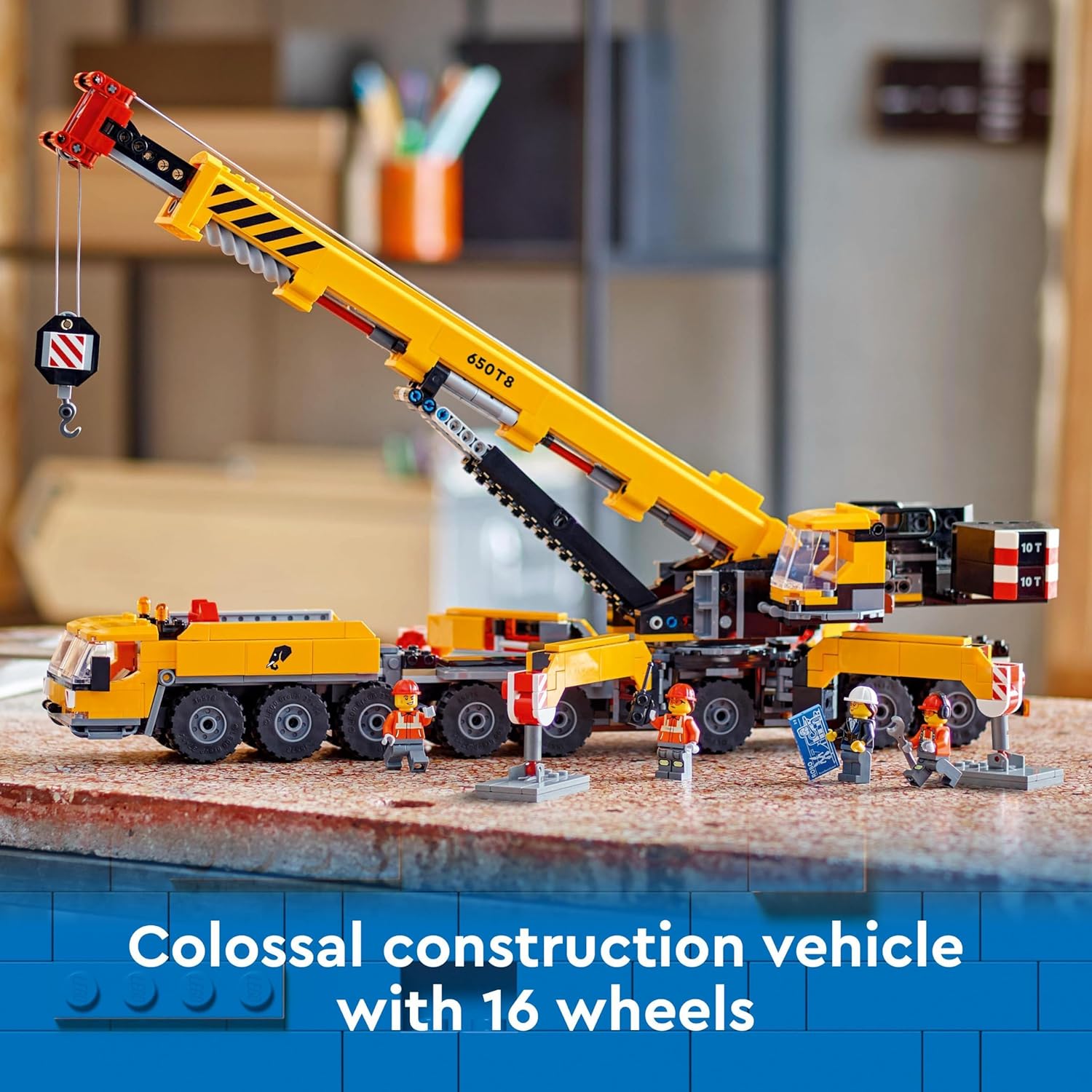 LEGO City Yellow Mobile Construction Crane Toy - Building Set for 9+ 6