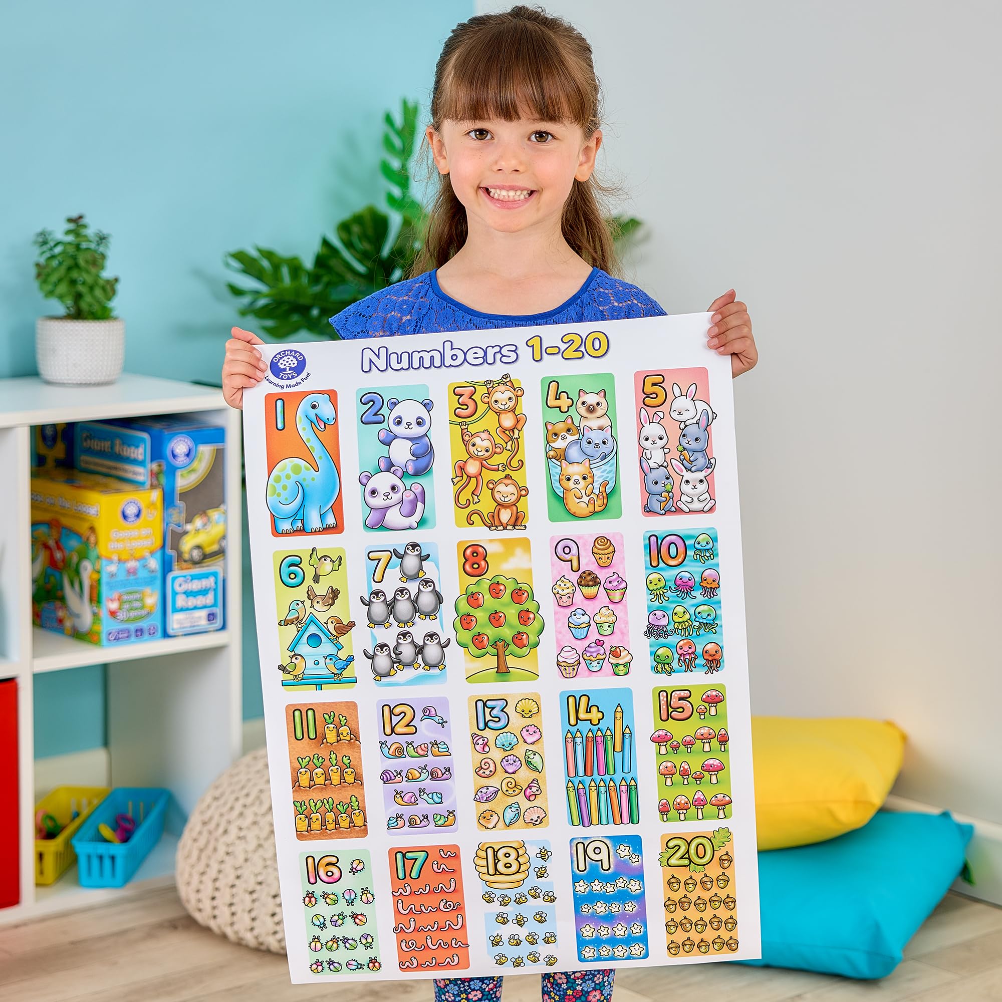Orchard Toys Giant Number Jigsaw Puzzle - Educational 1-20 Counting Toy for Ages 3+ | 20 Pieces 7