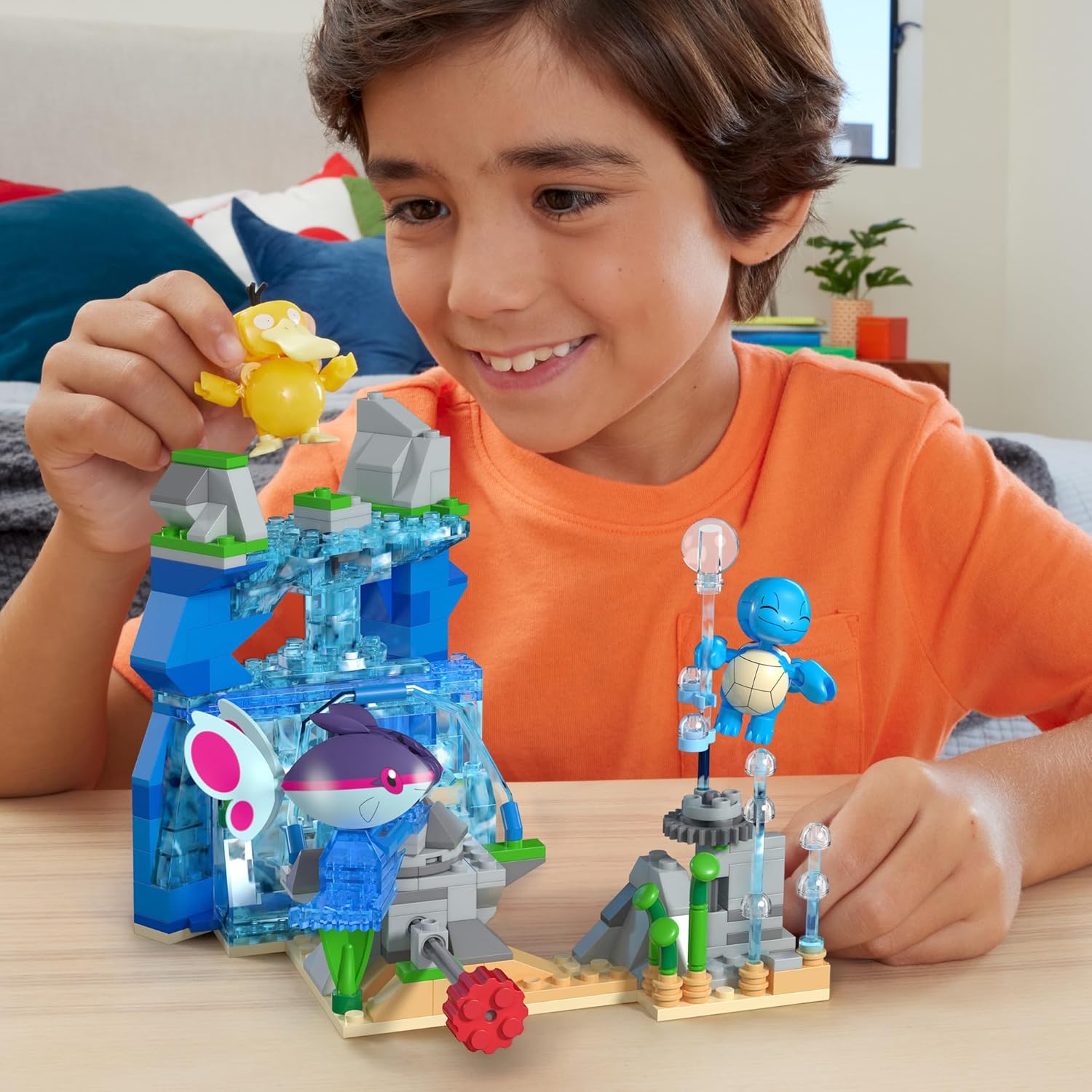 MEGA Pokémon Building Toys Set - Aquatic Adventure with 319 Pieces & Motion Brick 4