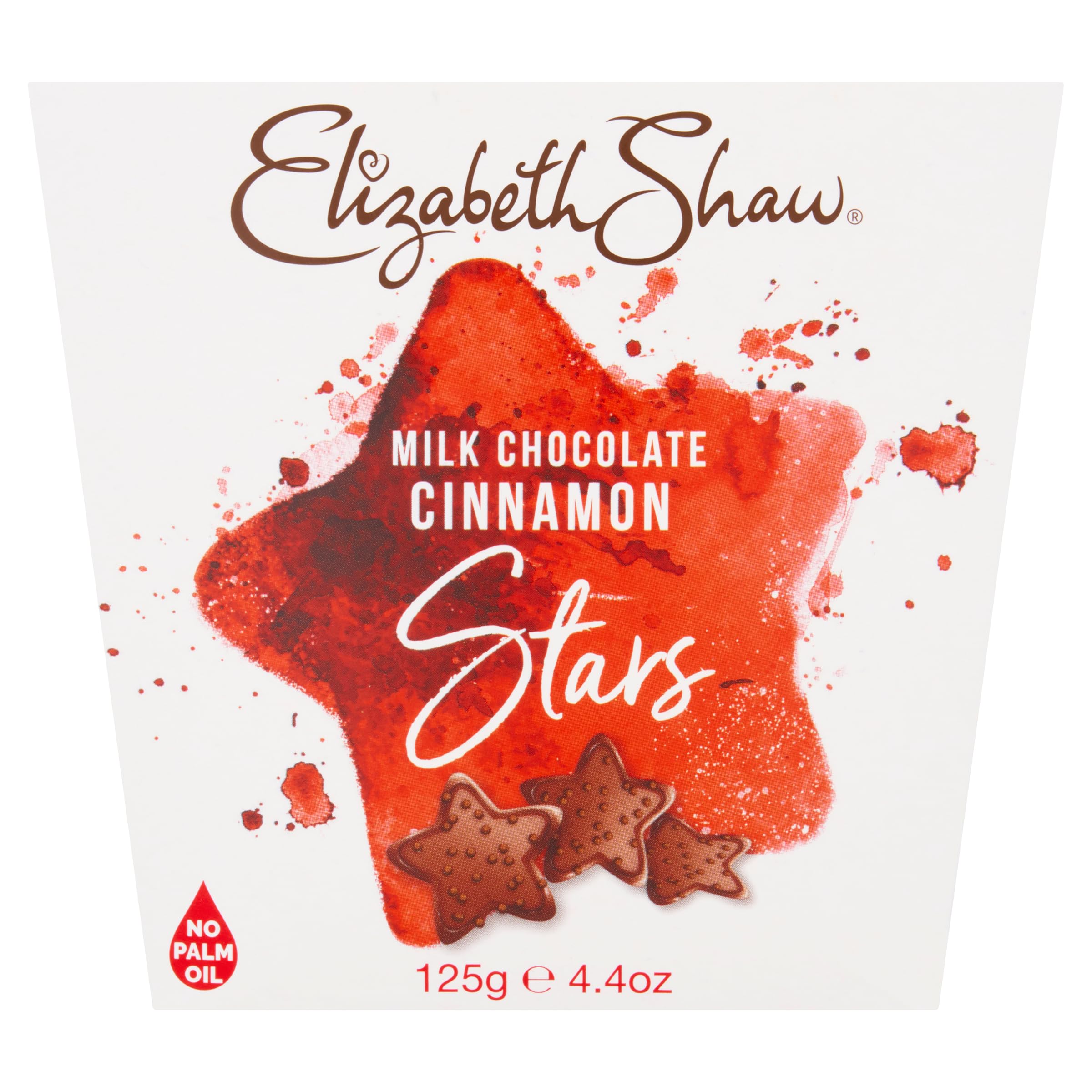 Elizabeth Shaw Milk Cinnamon Stars 125g - Milk Chocolate with Cinnamon Flavouring