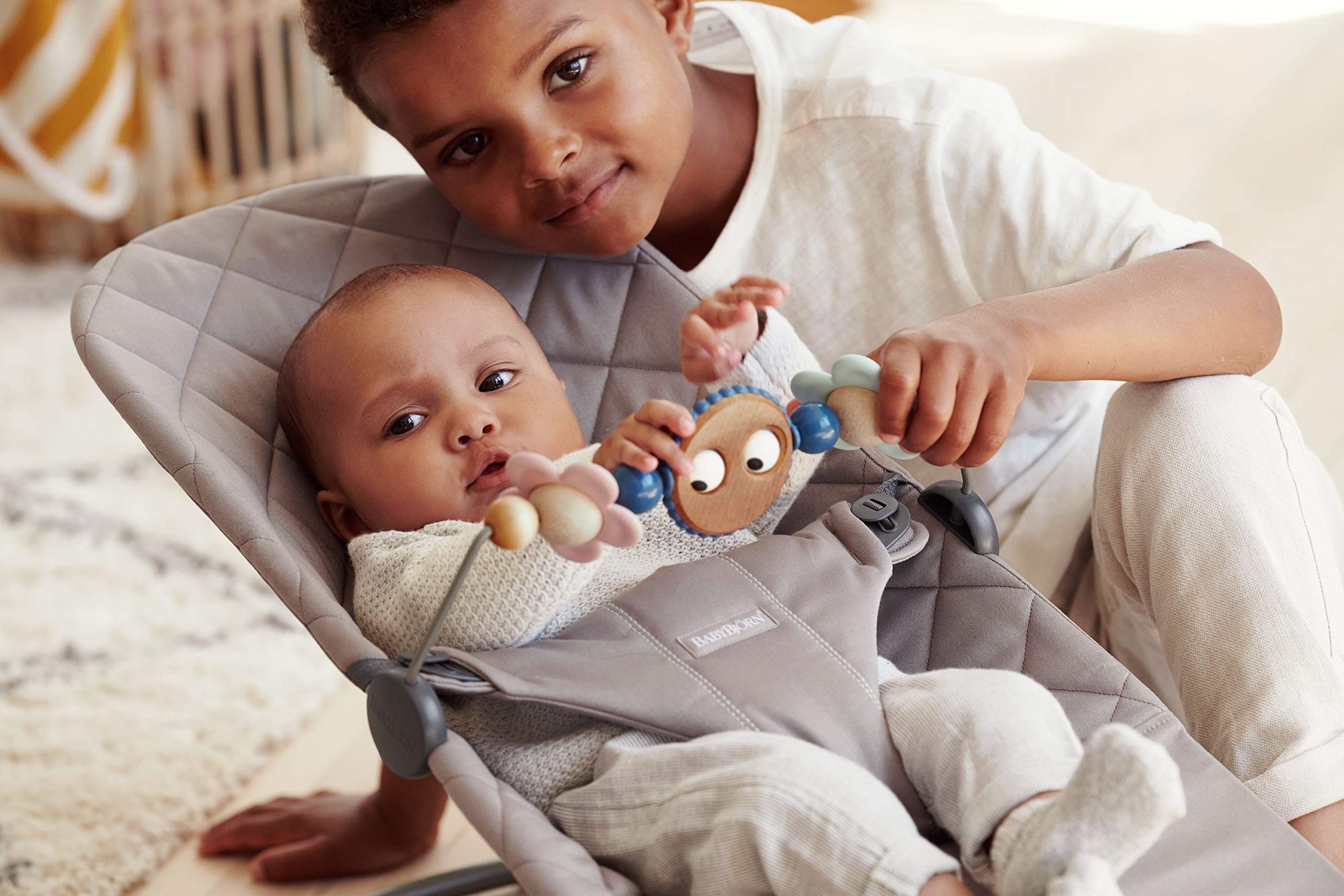 BabyBjörn Toy for Bouncer - Googly Eyes Pastels | Stimulates Development | Fits All Bouncers 3