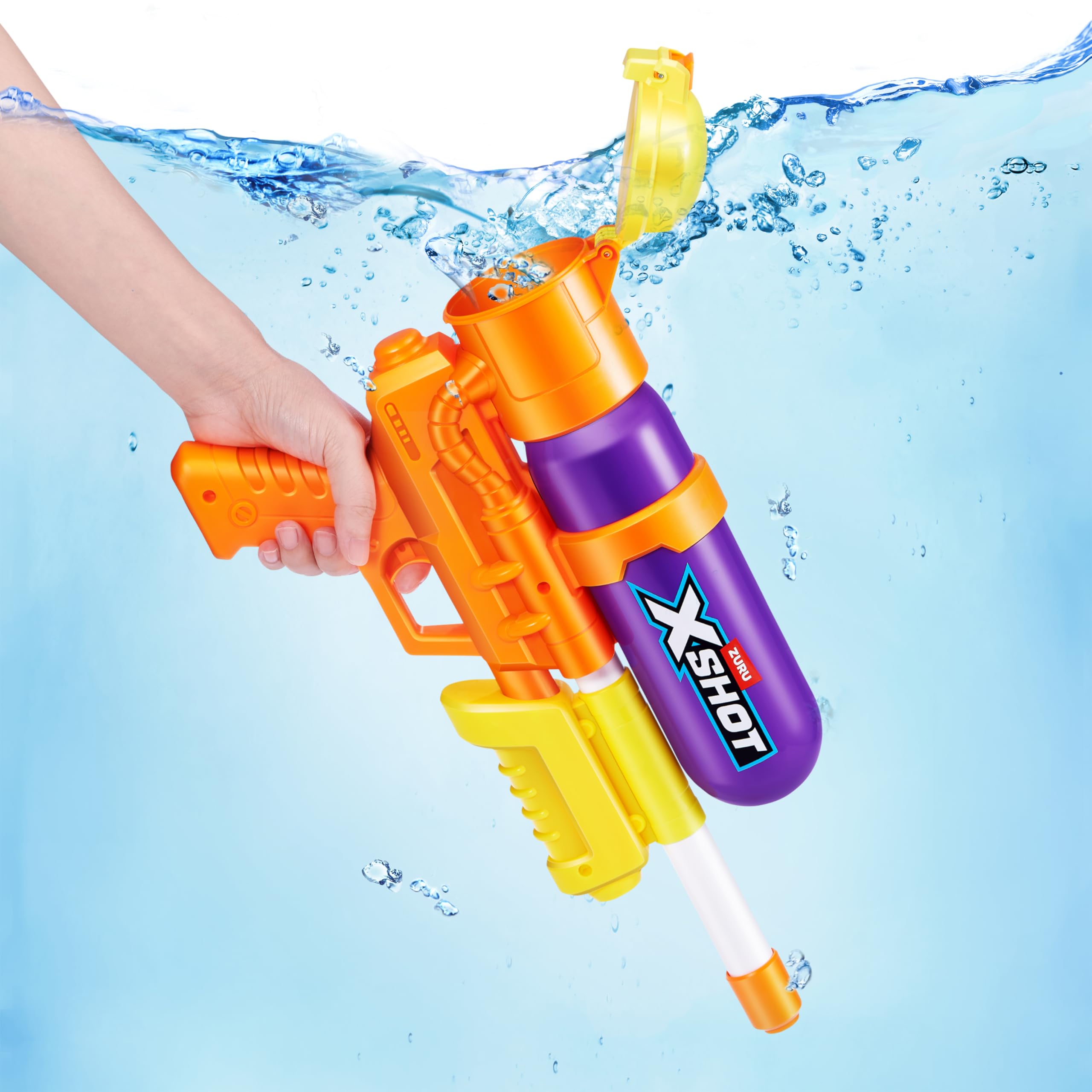 XSHOT Water Fast-Fill Super Splash Water Blaster - 33FT Range | 500ML Capacity | Yellow 3