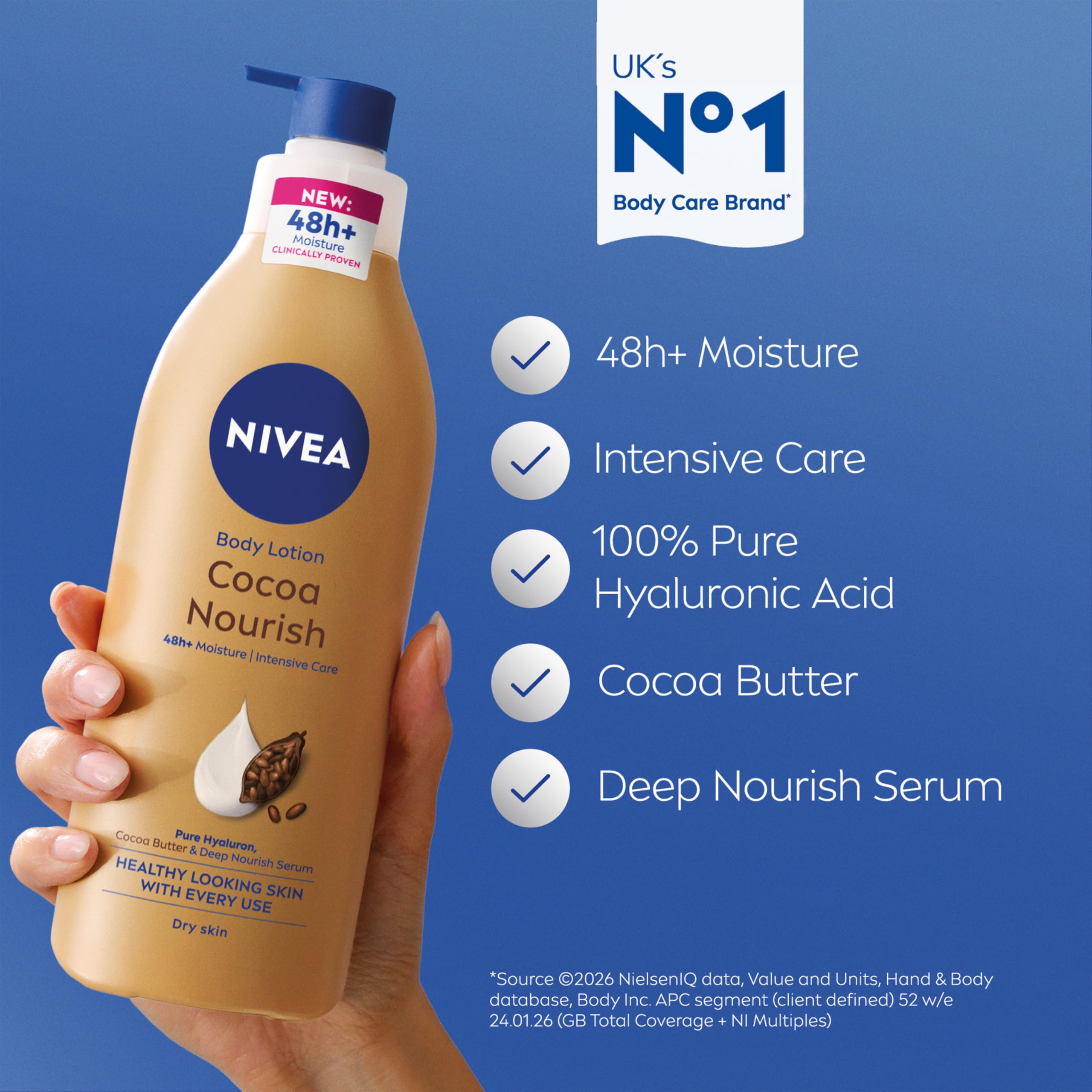 NIVEA Cocoa Nourish Body Lotion - Deep Moisturization | 400ML 3