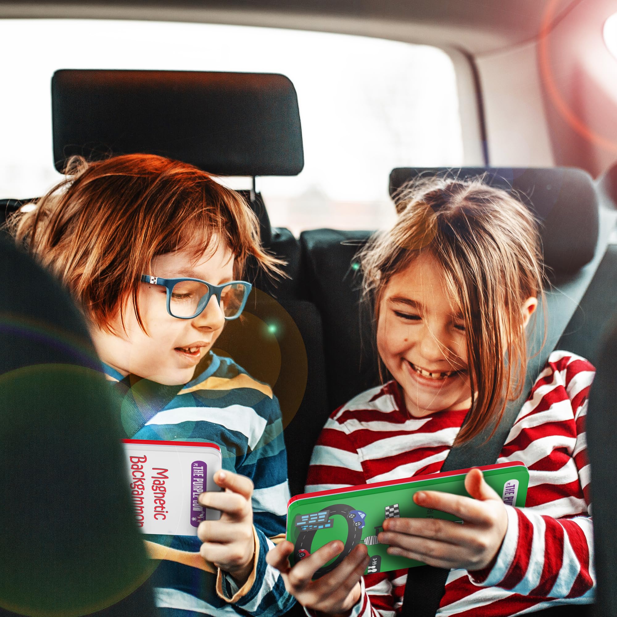 The Purple Cow Car Race Magnetic Travel Game 6