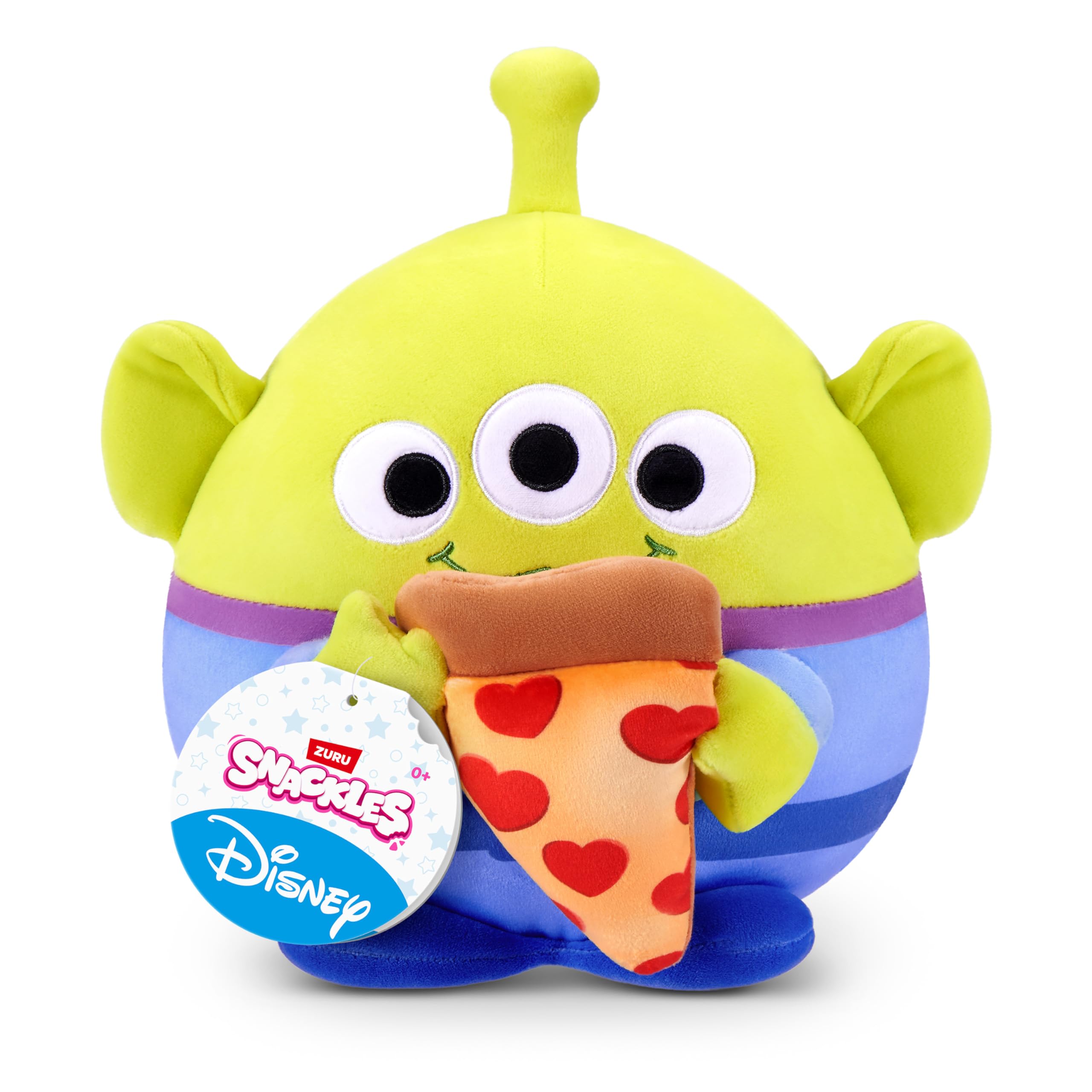 Snackles Disney 8-Inch Plush Toy - Alien & Pizza Snack Accessory | Ultra-Soft Polyester 1
