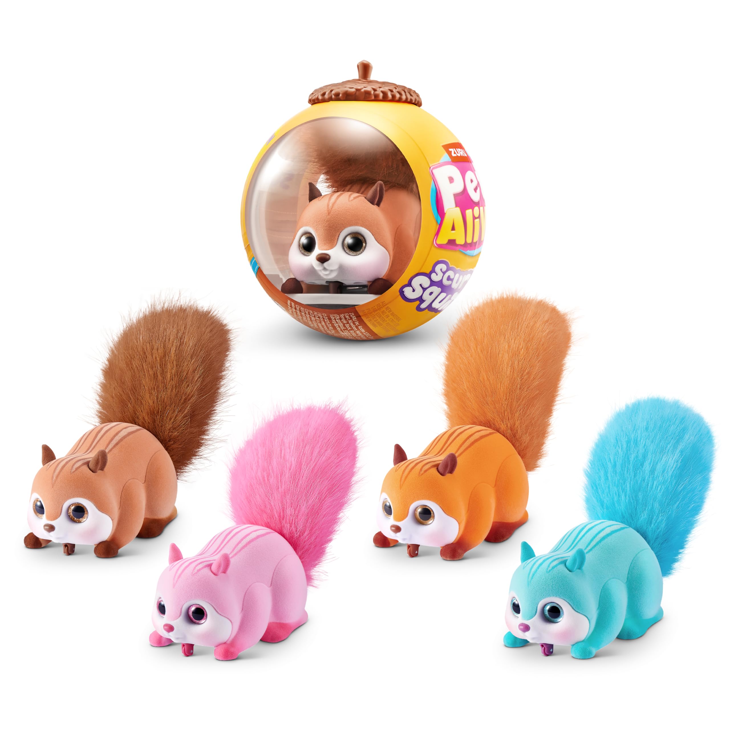 Pets Alive Scurry'n Squirrel - Interactive Robotic Pet Toy | Ages 2+ | Pink 2