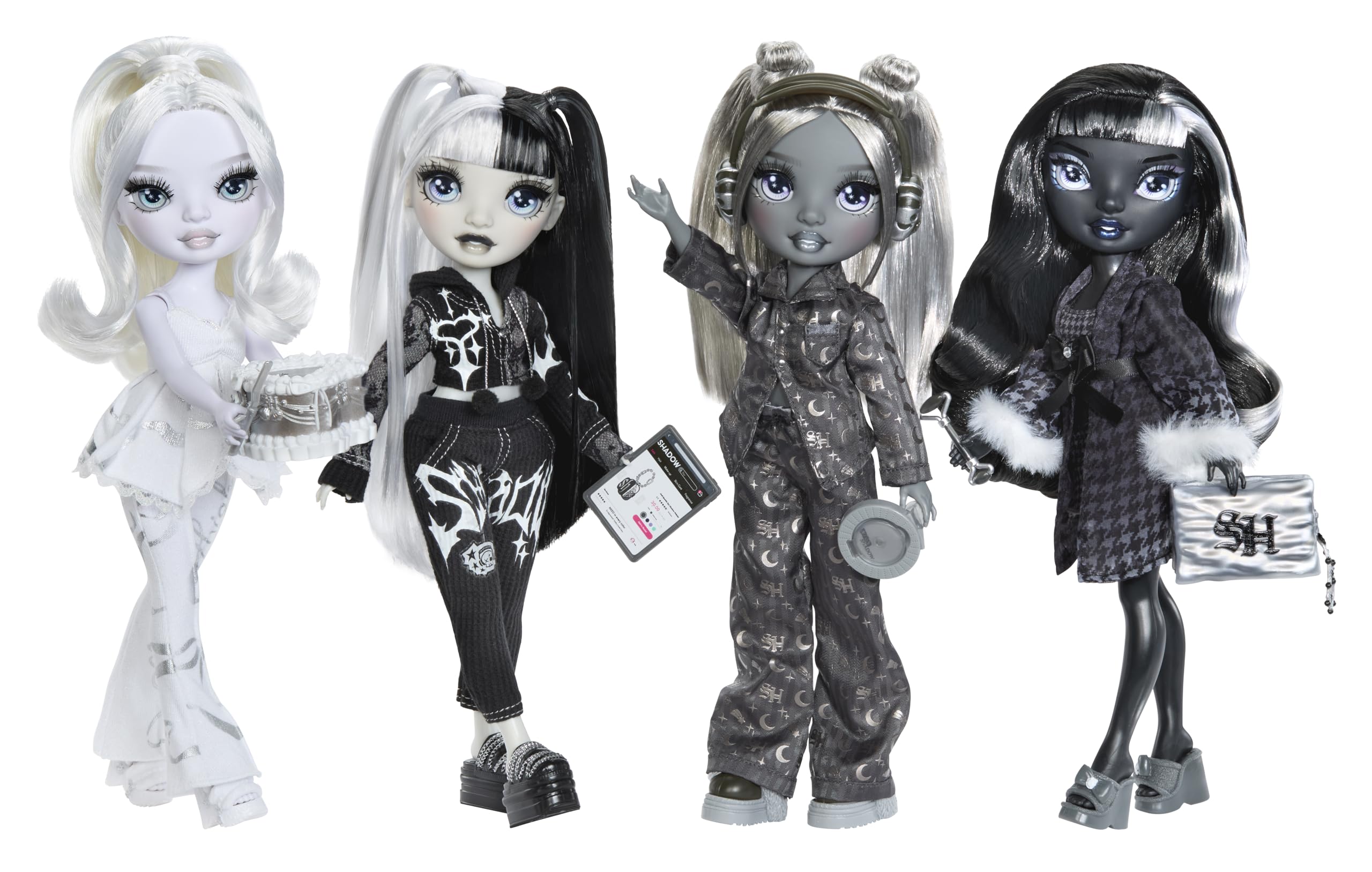 Rainbow High Shadow High Luna Madison Doll - Greyscale Aesthetic | Fully Posable | Ages 4+ 6