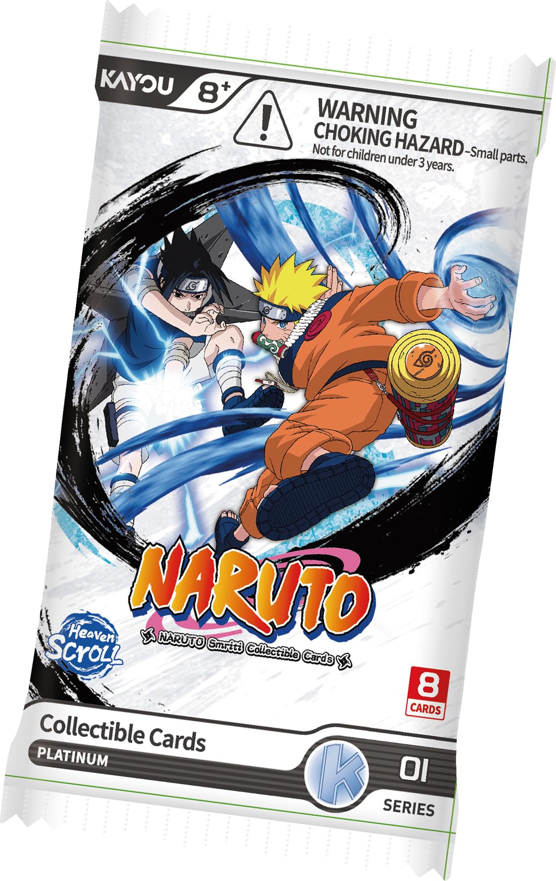 Kayou Naruto Earth Trading Cards - Display of 20 Envelopes | 8 Cards Per Envelope | Paper 1