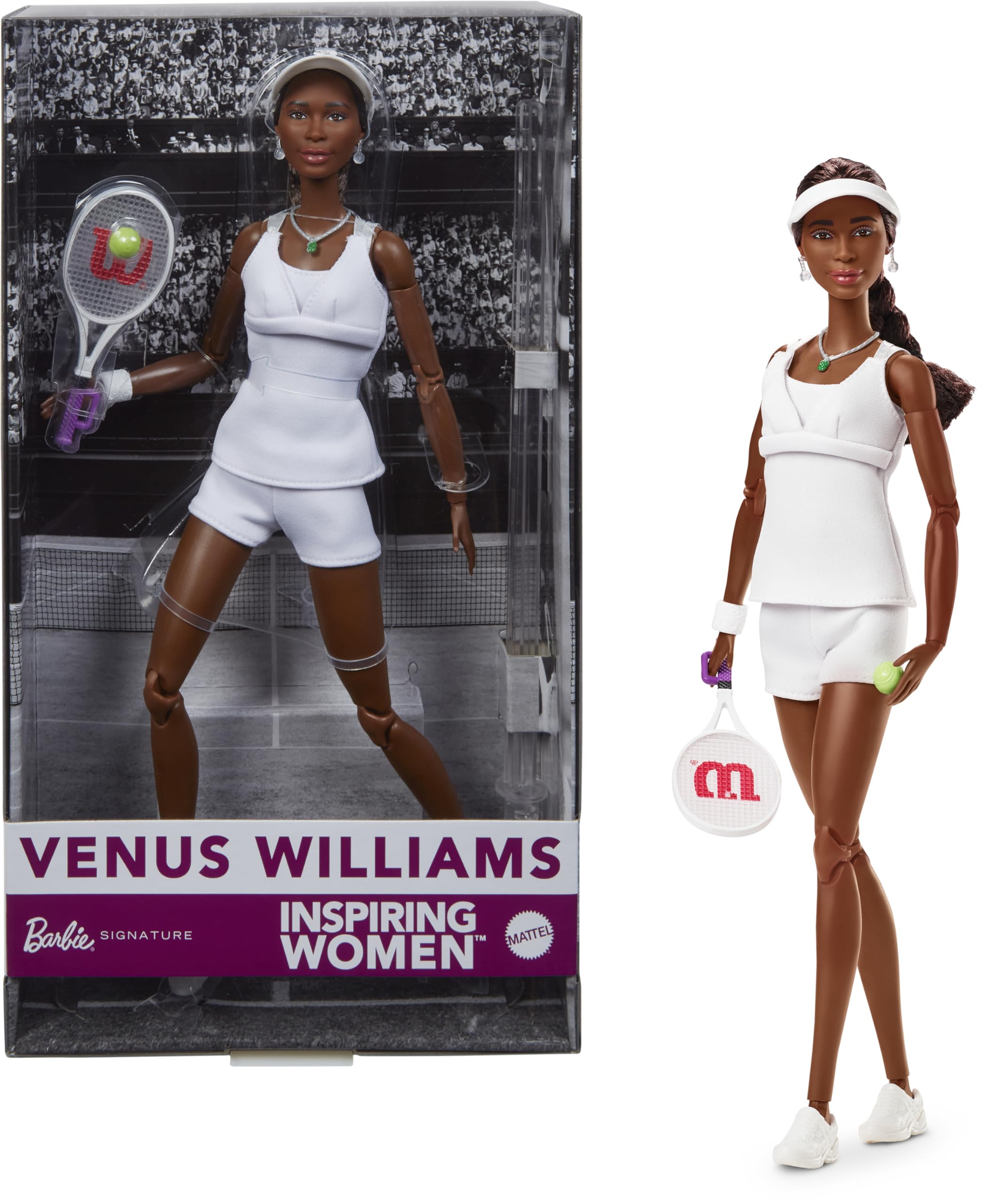Barbie Inspiring Women Series Venus Williams Fashion Doll | Collector's Model | Ages 6+ 1