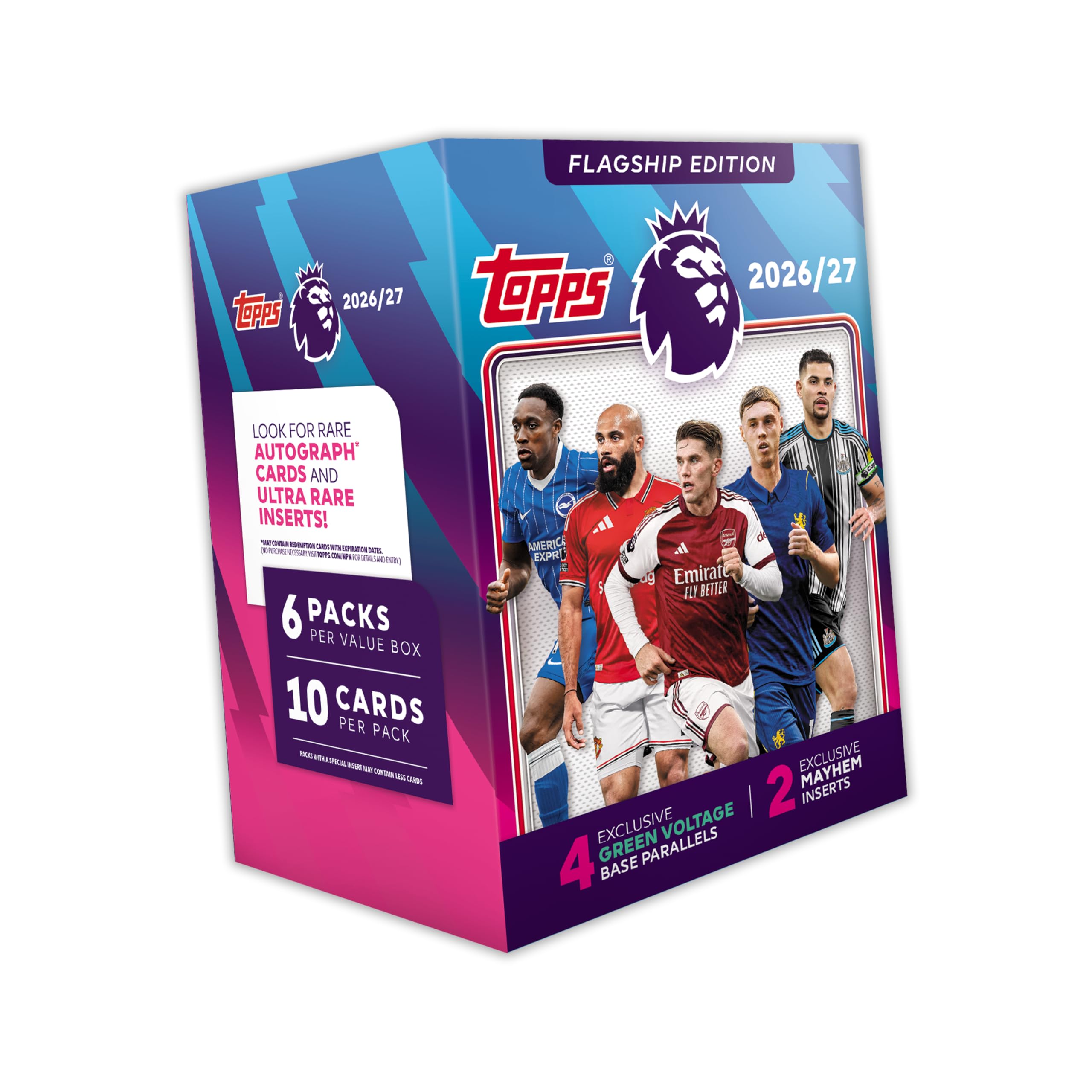 Topps Flagship Premier League 2026/27 Trading Cards - Value Box | 60 Cards | Official Licensed Product