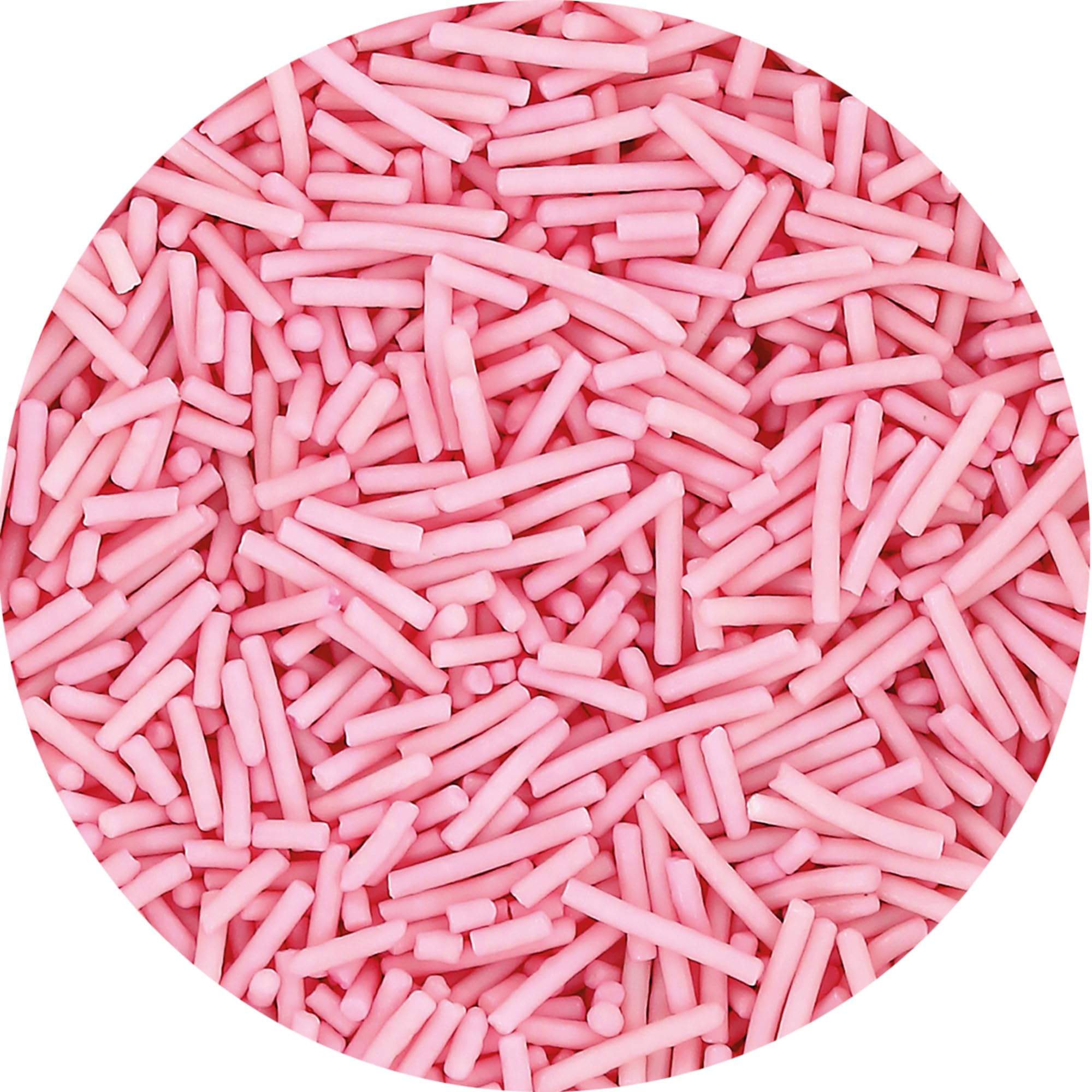 Culpitt Select Pink Sugar Strands Sprinkles - 500g Resealable Pouch | Edible Cake Decoration 4