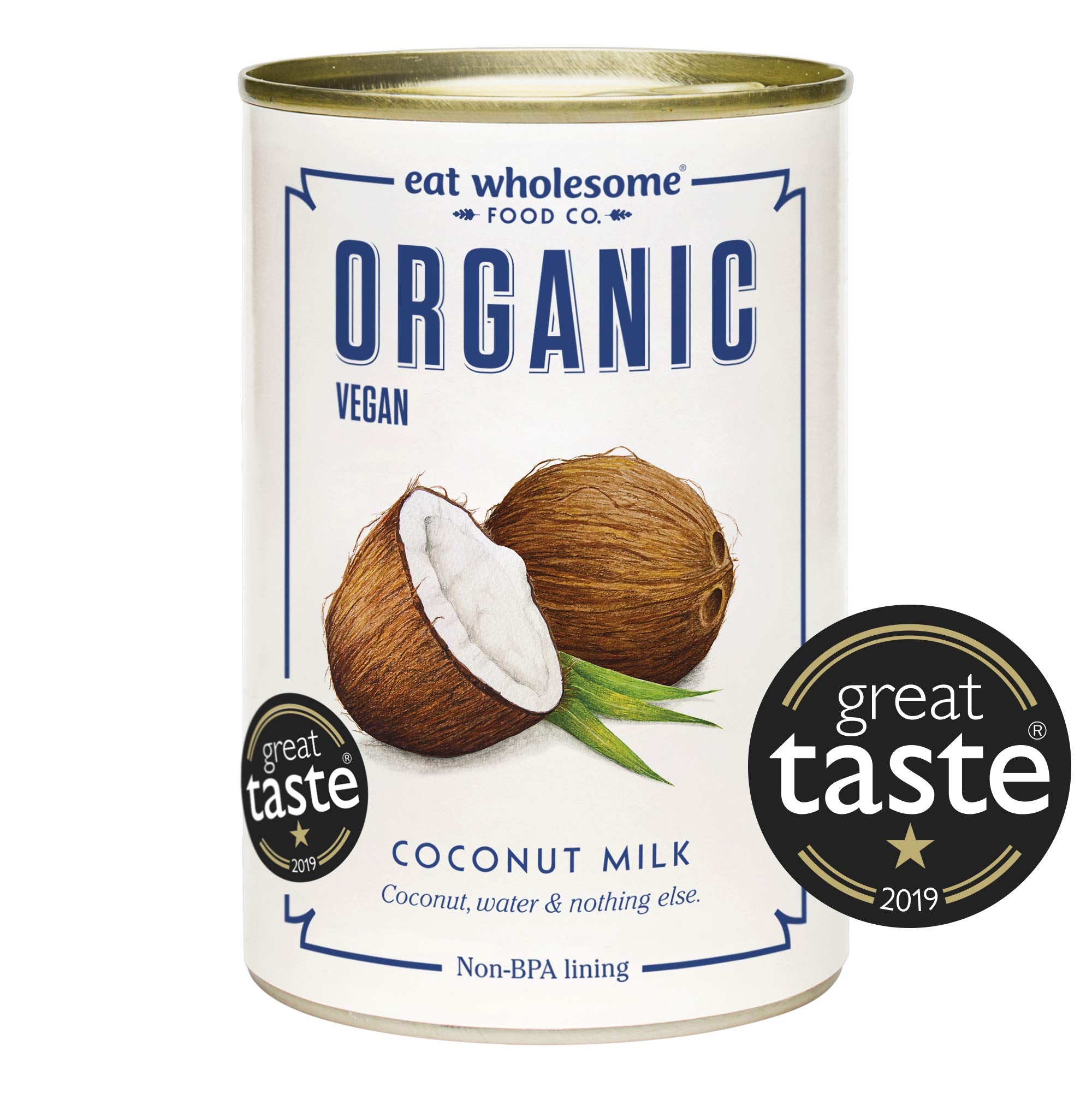 Eat Wholesome Organic Coconut Milk - 400ml (Pack of 4) | Vegan, Award-Winning, No Guar Gum 1