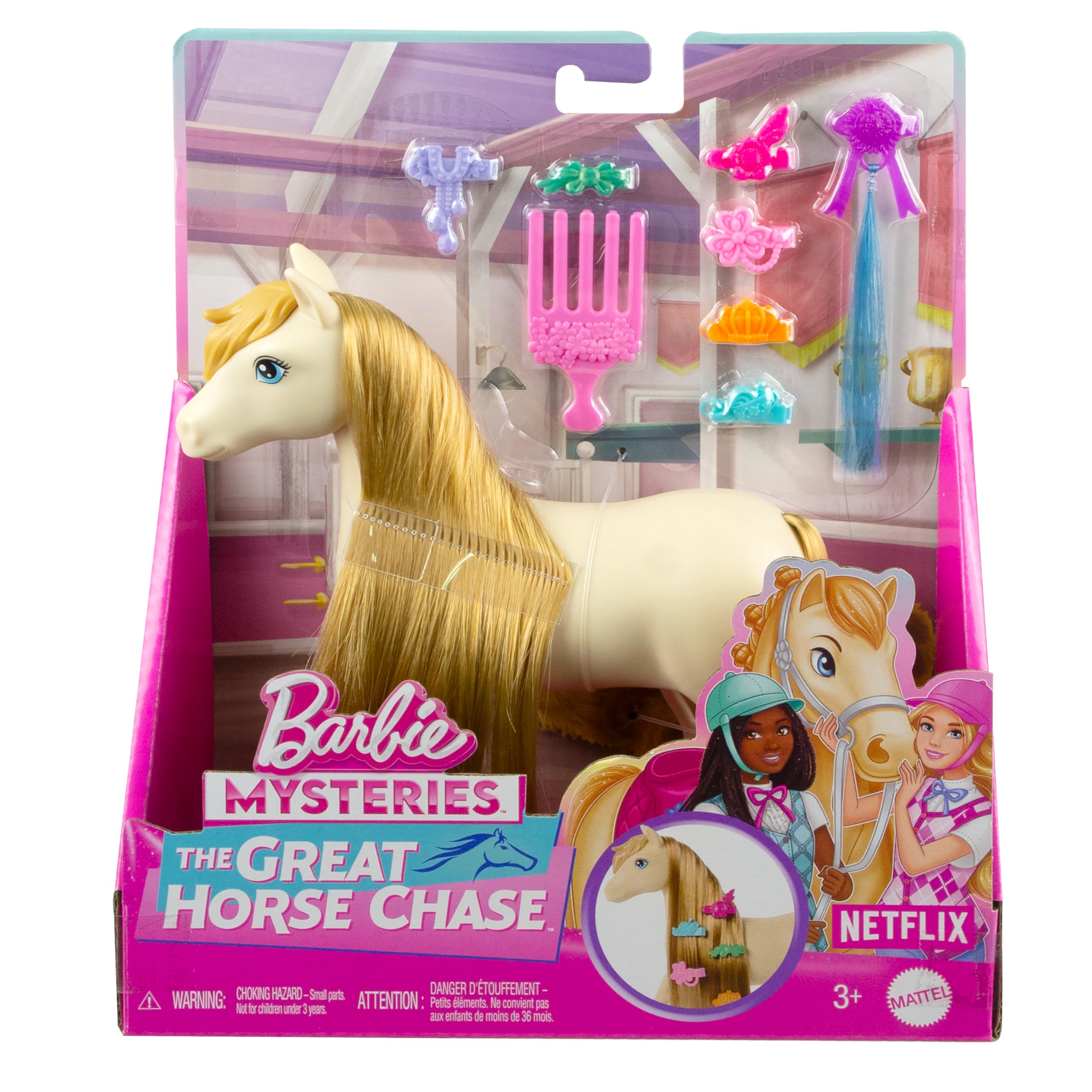 Barbie Horse & Accessories - Tornado or Pepper from Barbie Mysteries Series 6