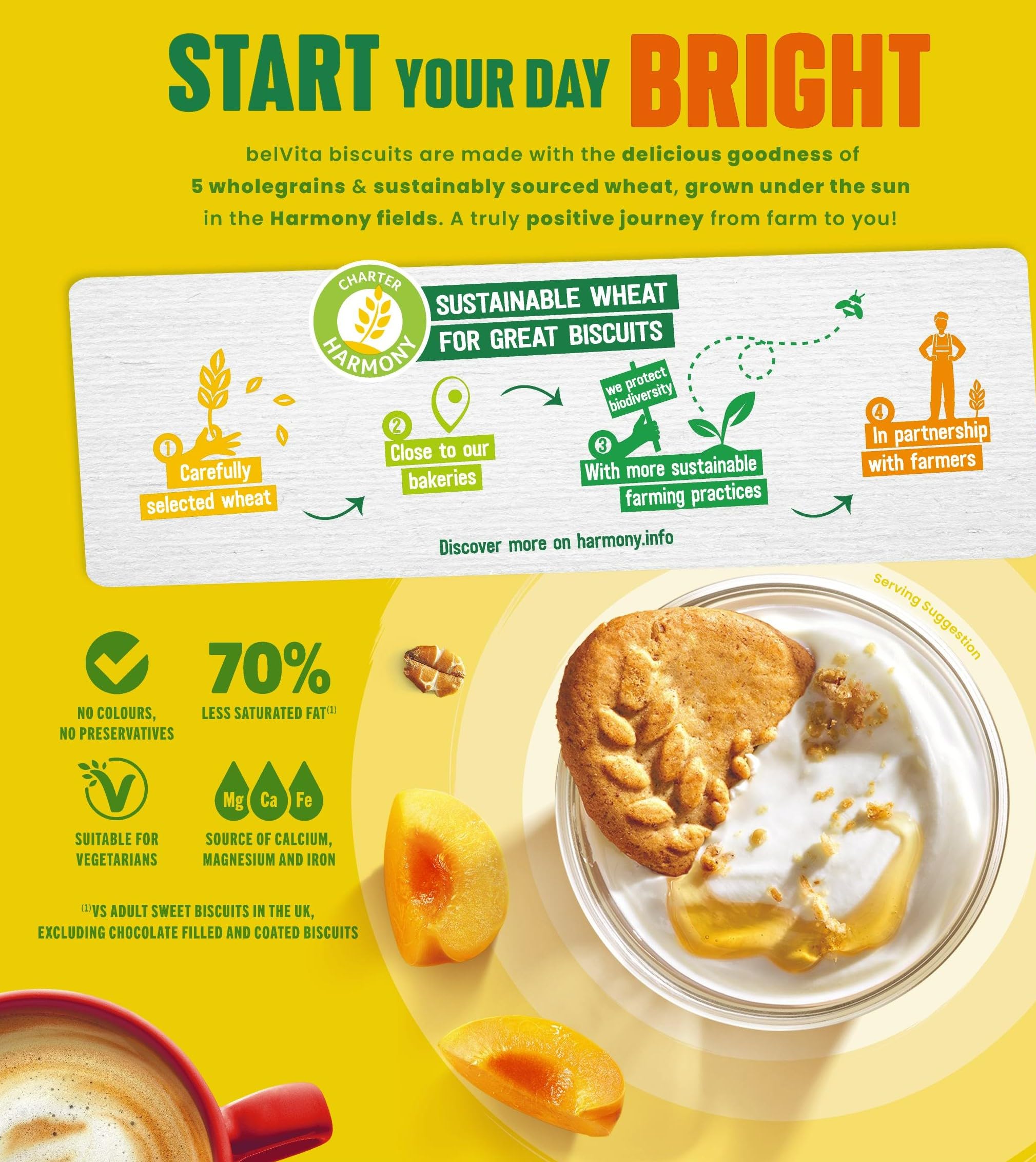 Belvita Breakfast Biscuits Milk & Cereals, a Source of Fibre, 12 x 45 g Bis 5