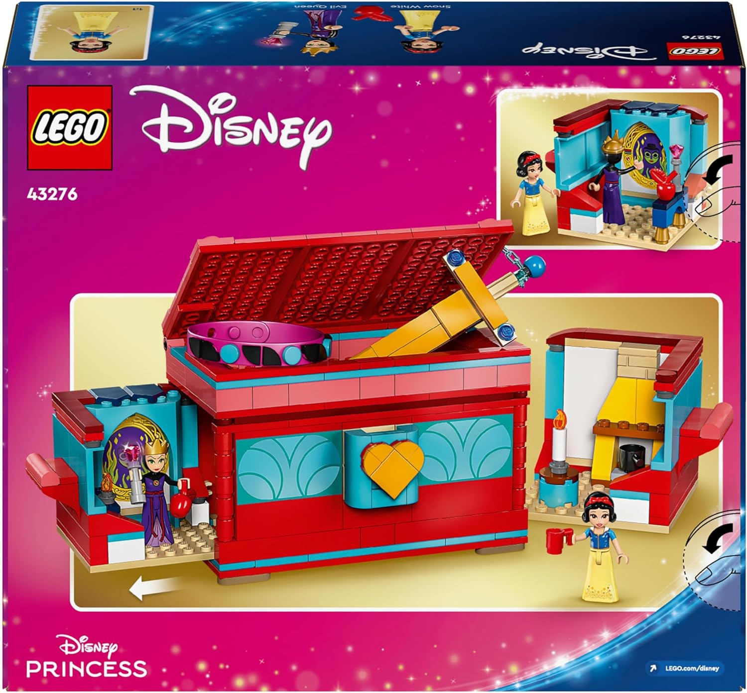 LEGO ǀ Disney Snow White’s Jewellery Box Building Set - 358-Piece Playset with Mini Dolls for Ages 6+ 8