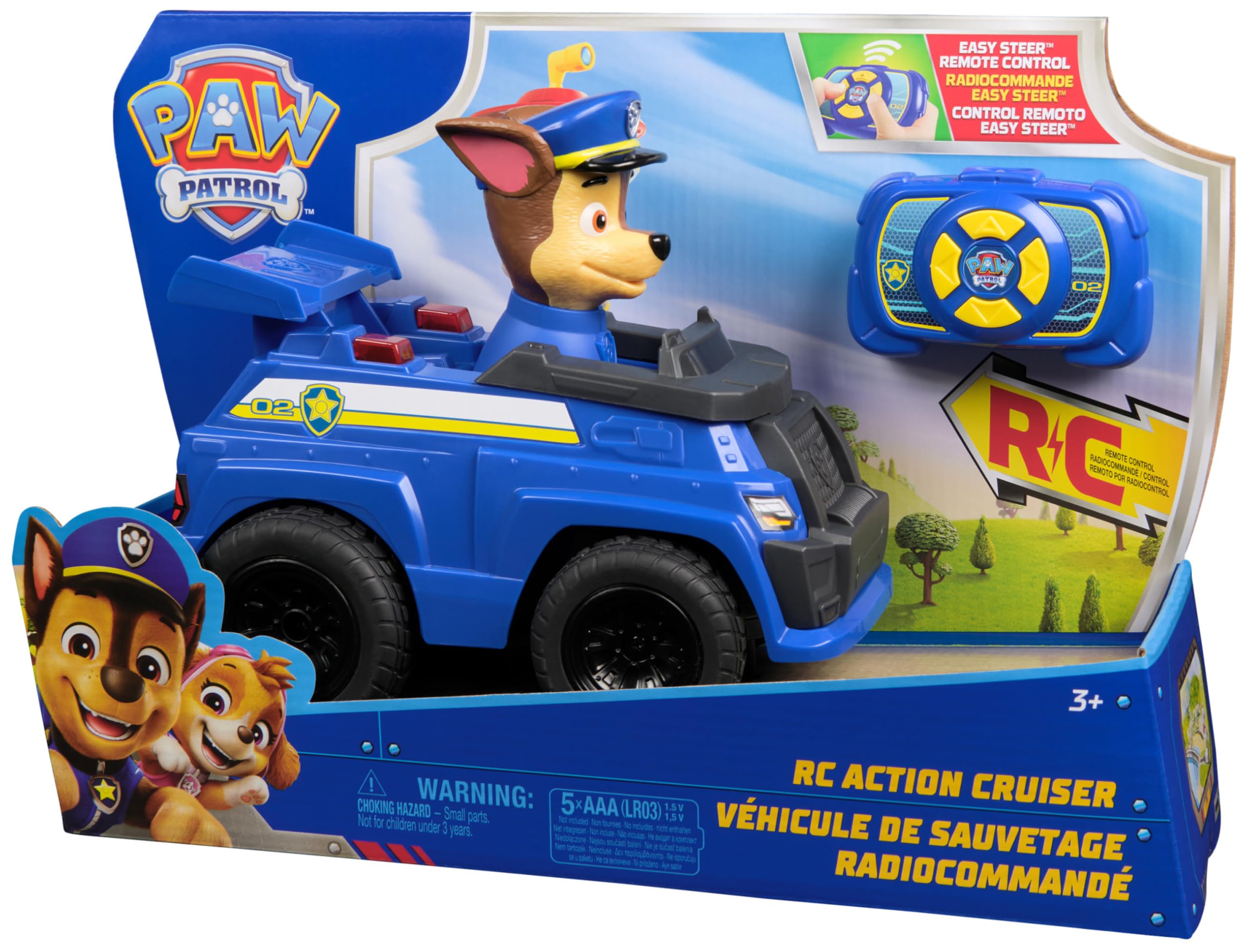 Paw Patrol Chase RC Action Cruiser Remote Control Car | 25.4 cm | Ages 3+