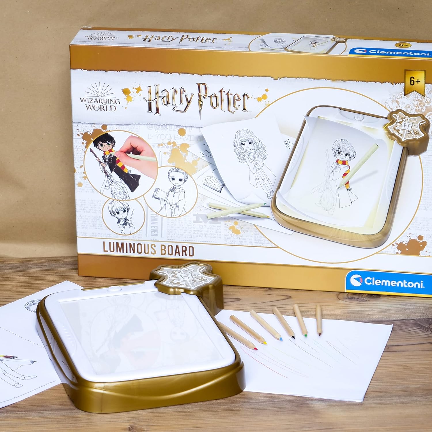 Clementoni Luminous Harry Potter Drawing Board - Trace & Create Magic Scenes for Kids 7+ 6