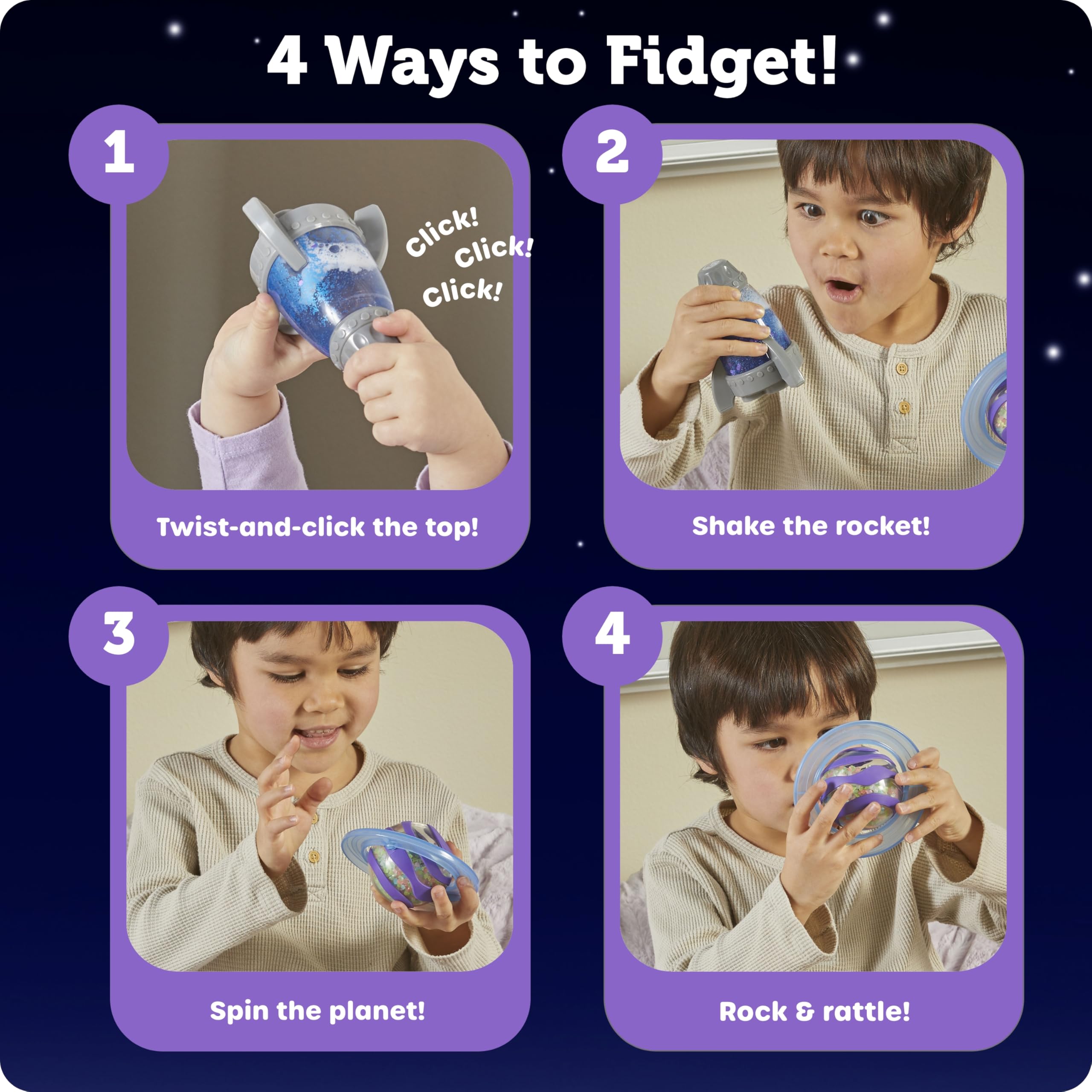 Learning Resources Soothing Space Sensory Fidget Set | Ages 3+ | Includes 2 Fidgets 4