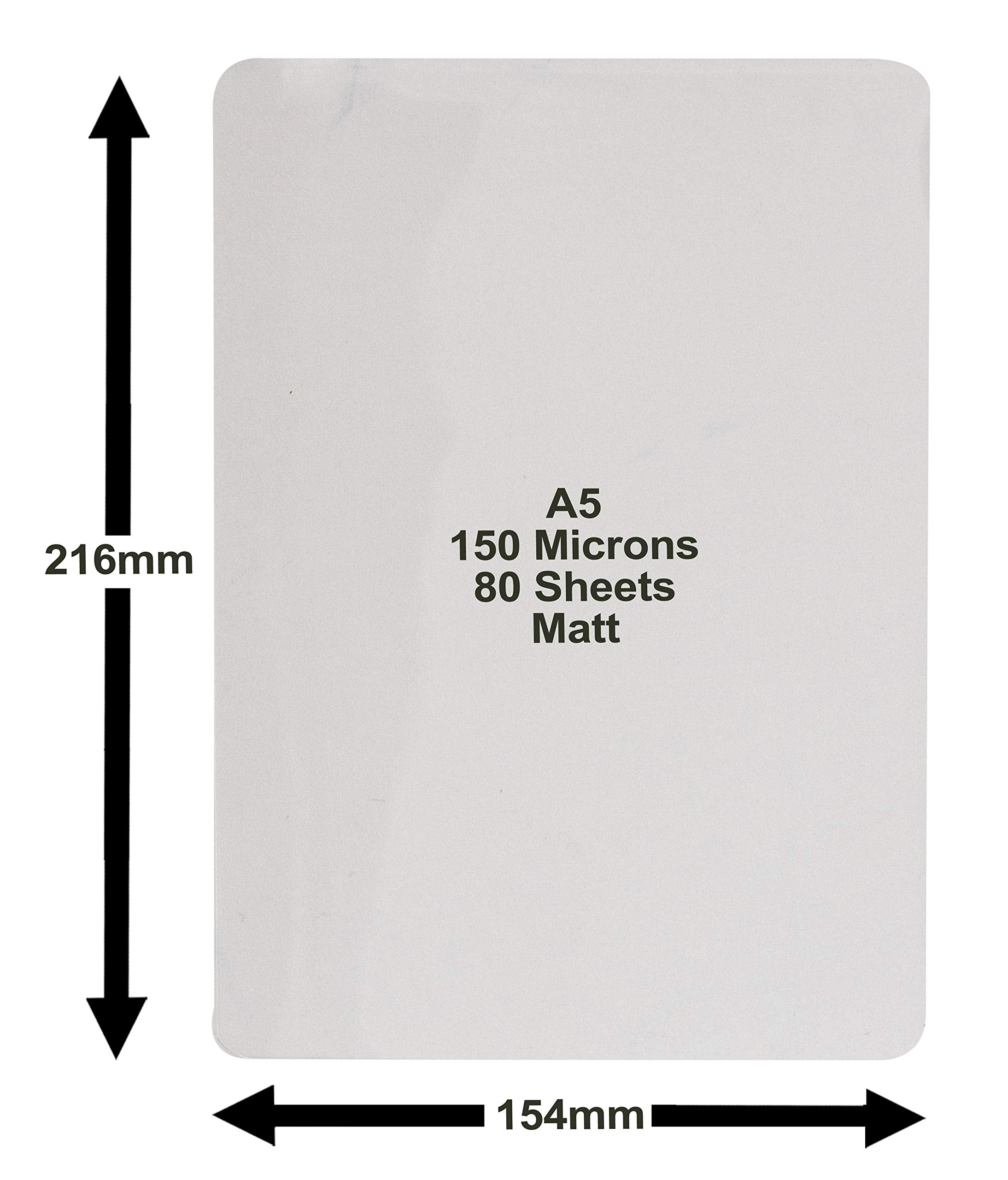 deskit A5 Laminating Pouches - Matt Finish, 150 Microns, 80 Sheets | Everyday Document Protection 4