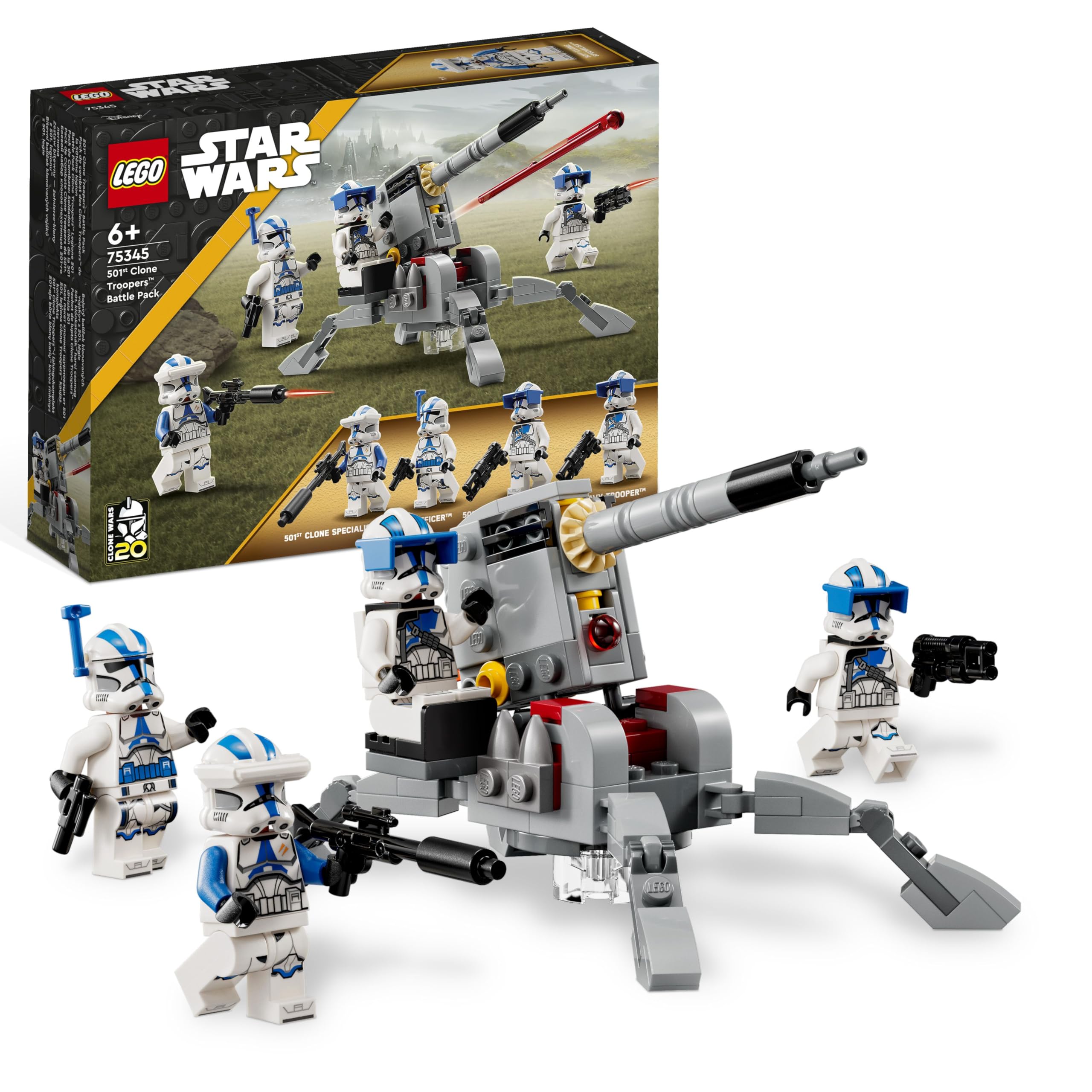 LEGO Star Wars 75345 501st Clone Troopers Battle Pack Set with AV-7 Cannon | Ages 6+ 1