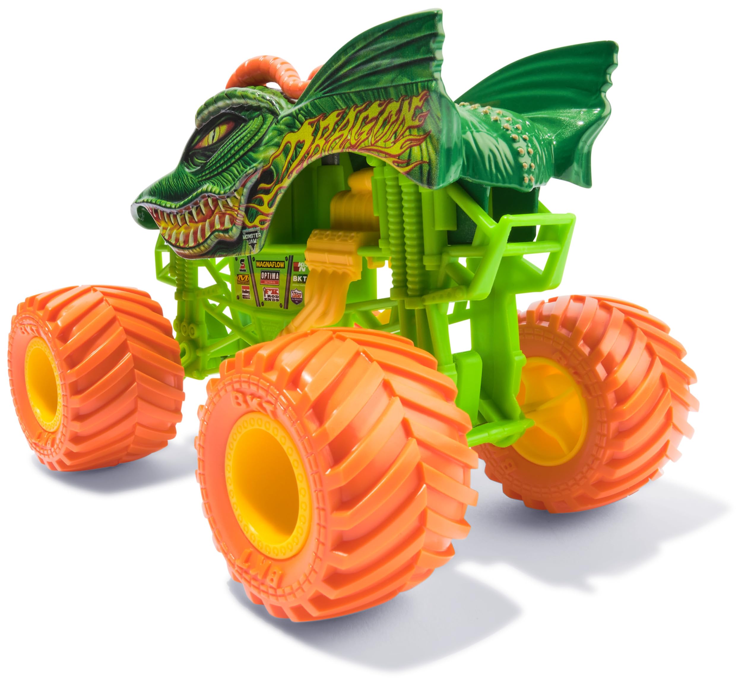 Monster Jam Official Dragon Monster Truck Die-Cast Vehicle | 1:24 Scale | Working Suspension 4