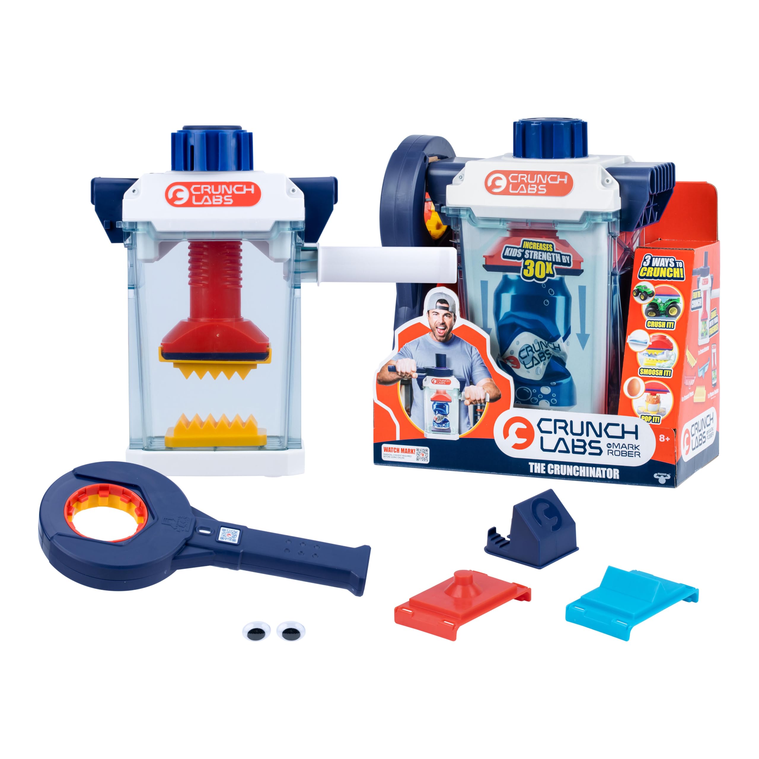 CRUNCH LABS The Crunchinator Science Kit - 30x Crunching Power | Ages 96 Months+ | Includes Wrench & Accessories 1
