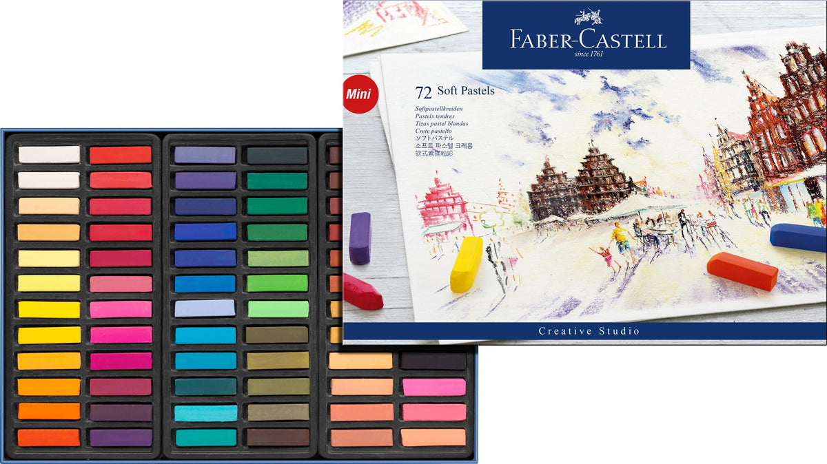 Faber-Castell Creative Studio Soft Pastels - 72 Mini Multicolour