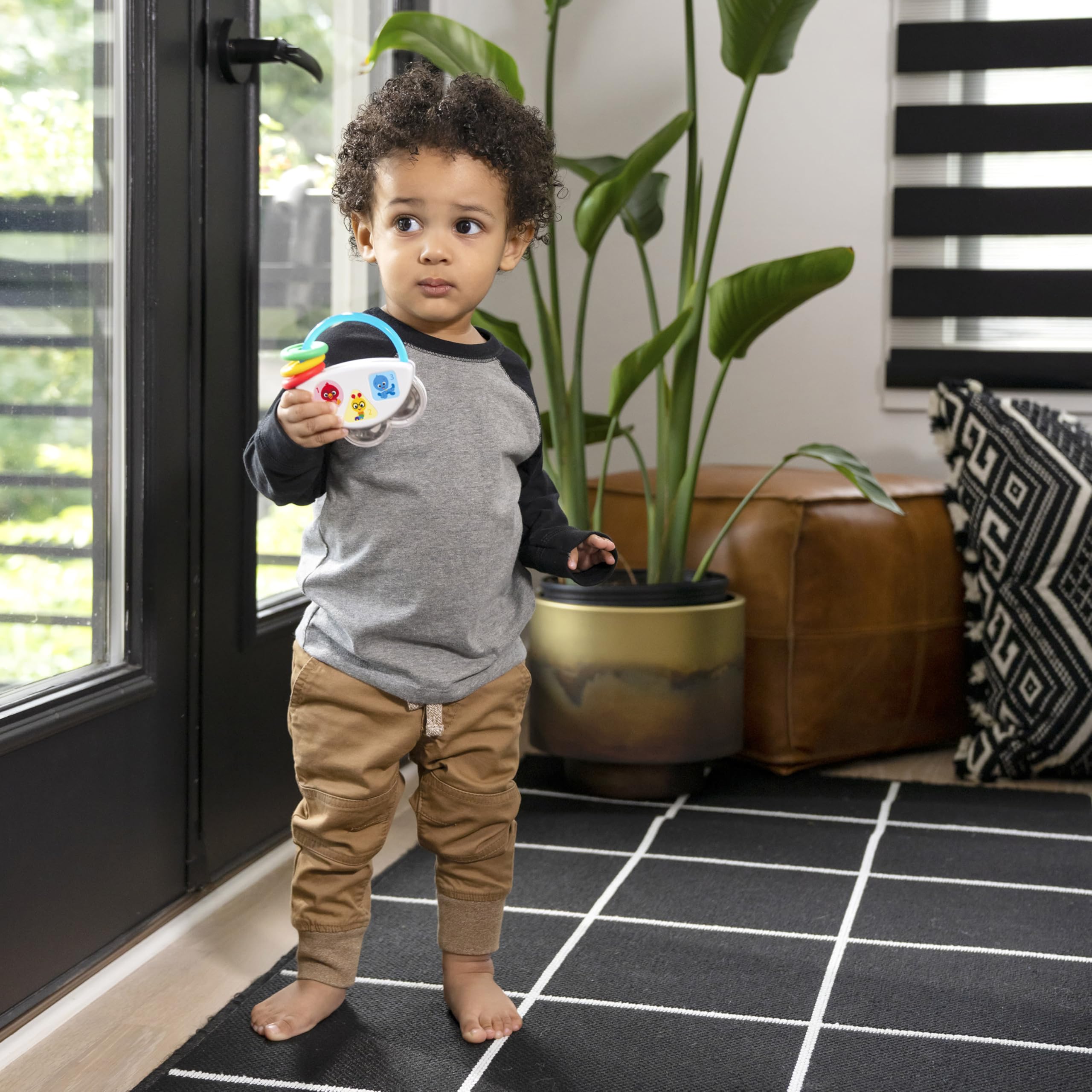 Baby Einstein Tiny Tambourine Musical Toy & Rattle for Unisex Baby Ages 3-36 Months 5