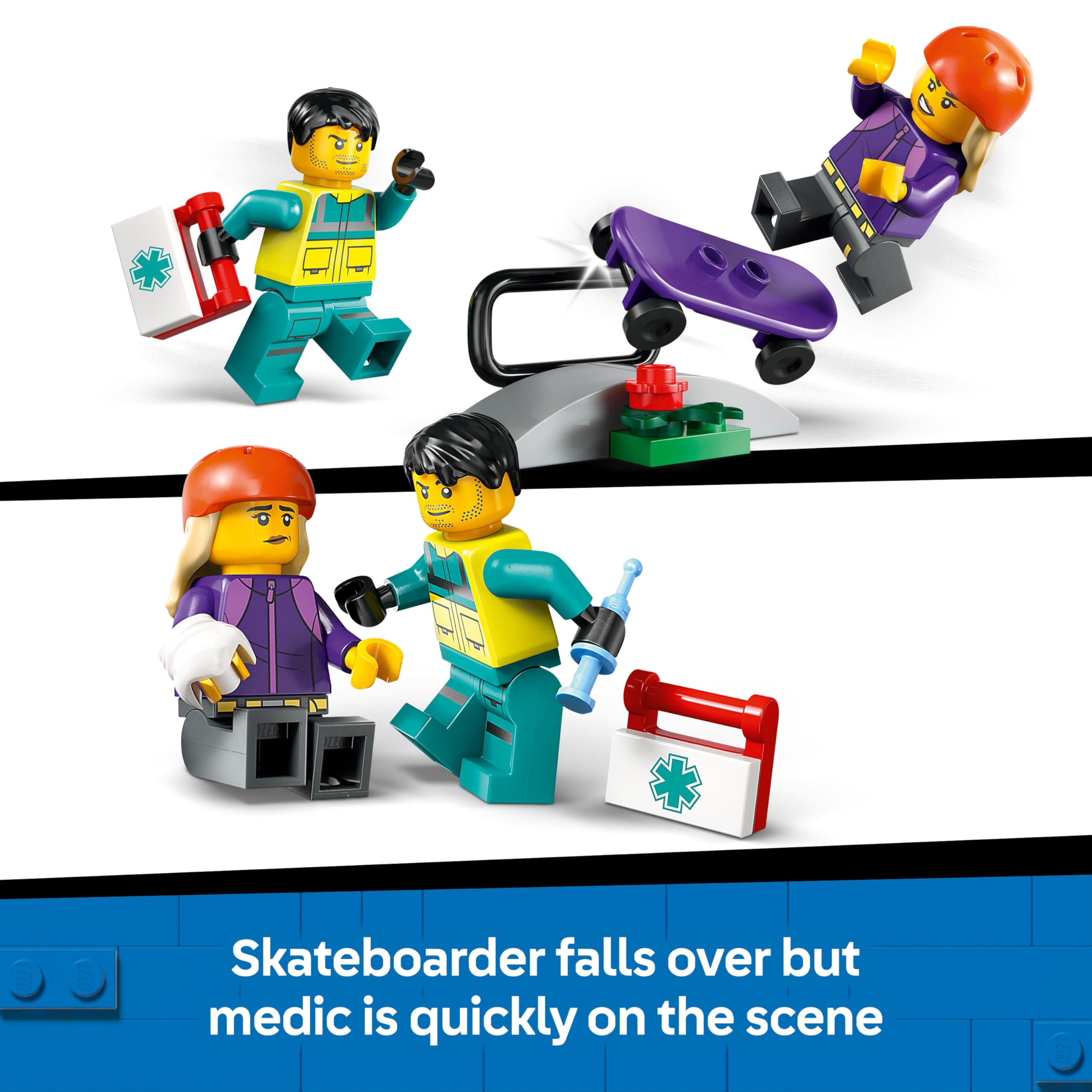 LEGO City Emergency Ambulance 60451 Building Set | Ages 5+ | Includes 2 Minifigures 5
