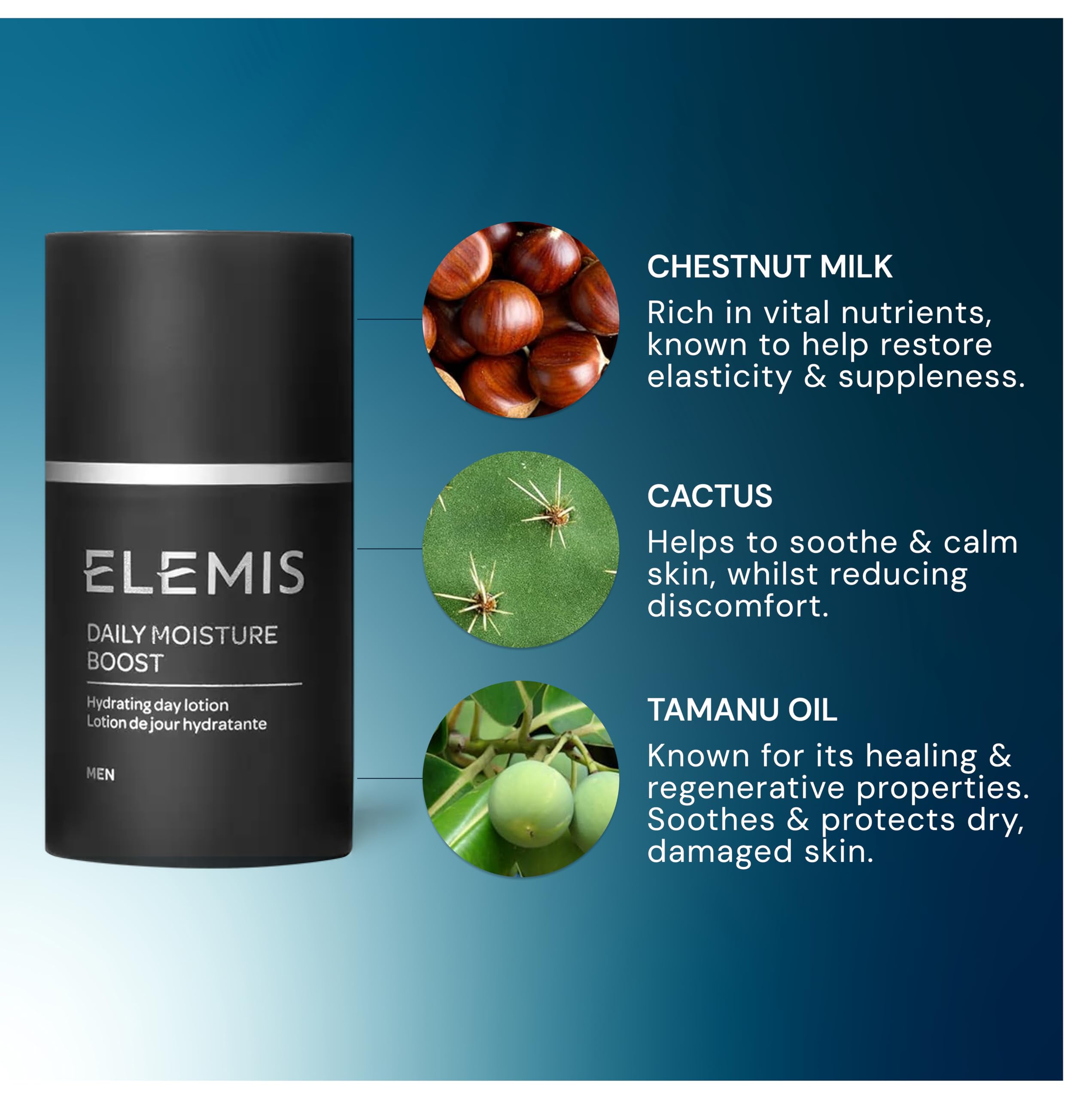 Elemis Daily Moisture Boost Hydrating Face Cream - 50 ml | Lightweight | For Men 4