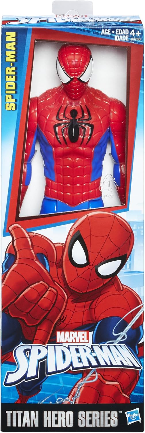 Spider-Man Marvel Titan Hero Series Figure - 12" Action Figure for Ages 4+