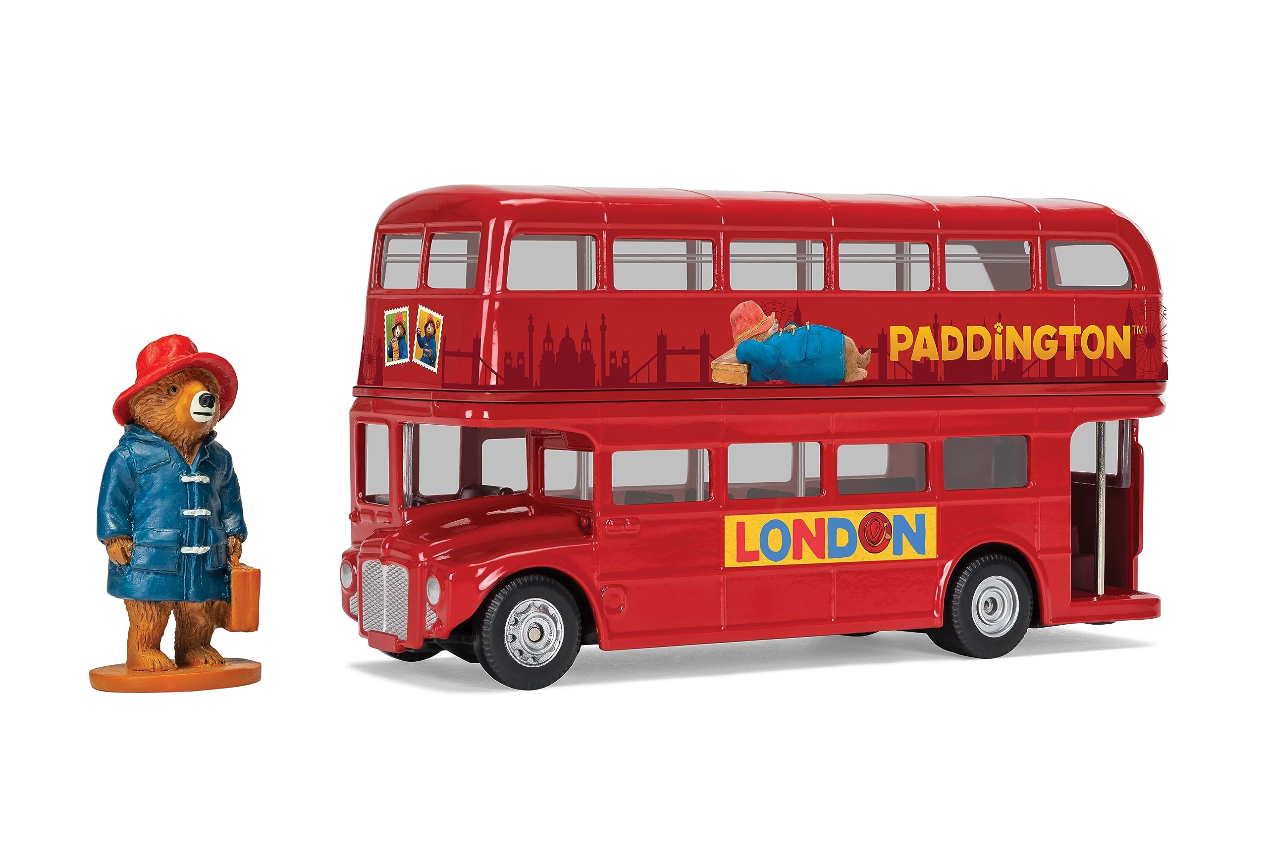 Corgi CC82331 Paddington London Bus Diecast Model | Red Metal Plastic | 12cm Length