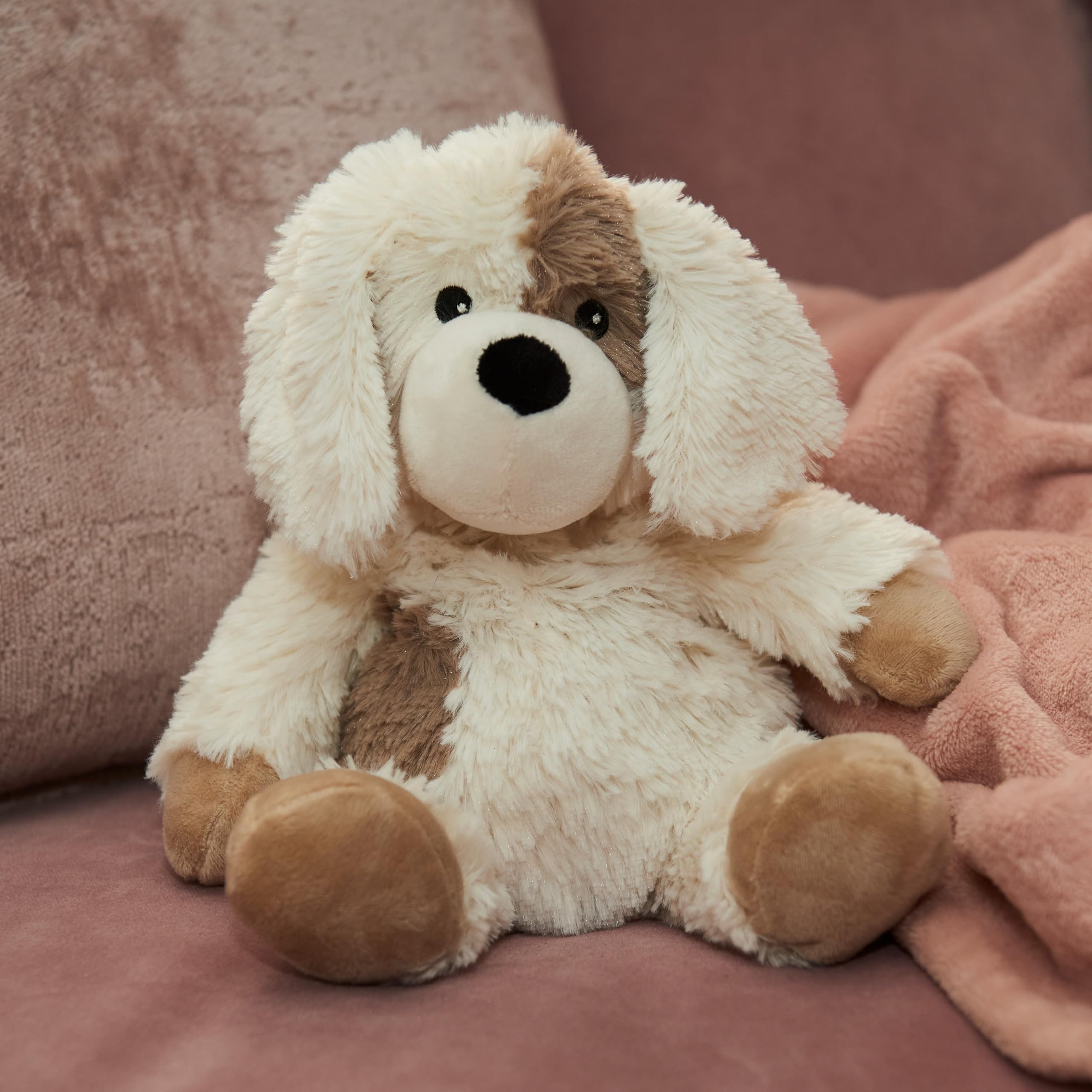 Warmies Junior Puppy Plush - Microwavable & Chilled Lavender-Scented Comfort Toy for Anxiety Relief (0-8 Years) 6