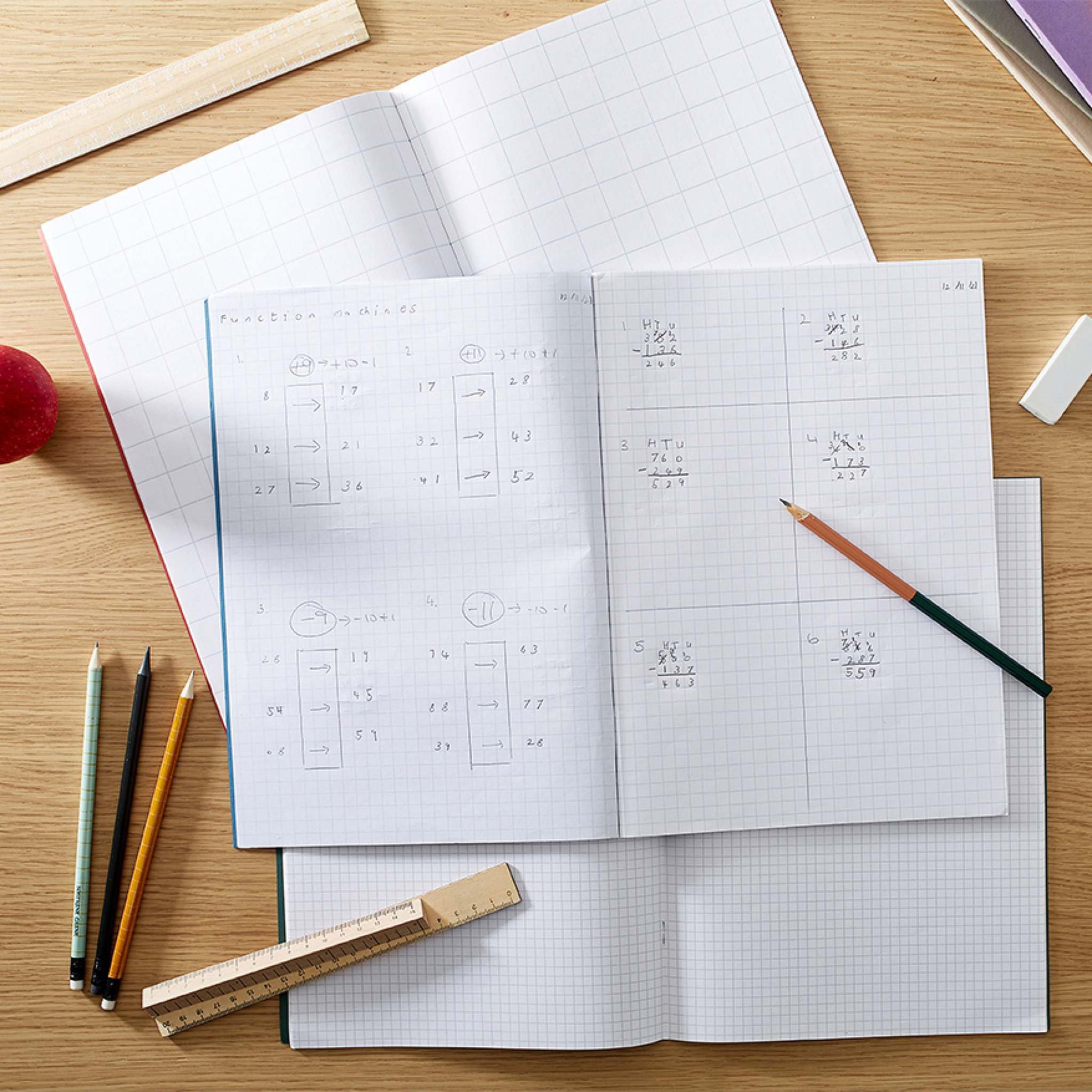 Rhino A4 Composition Notebooks - 64 Pages Squared Paper, 10-Pack, Light Blue | Recyclable 9